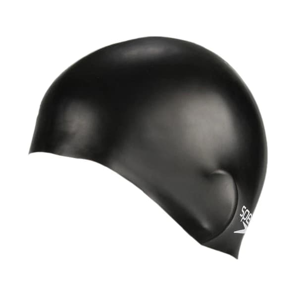 Шапка за плуване Speedo Plain Moulded Silicone Cap Junior Swim cap - Black