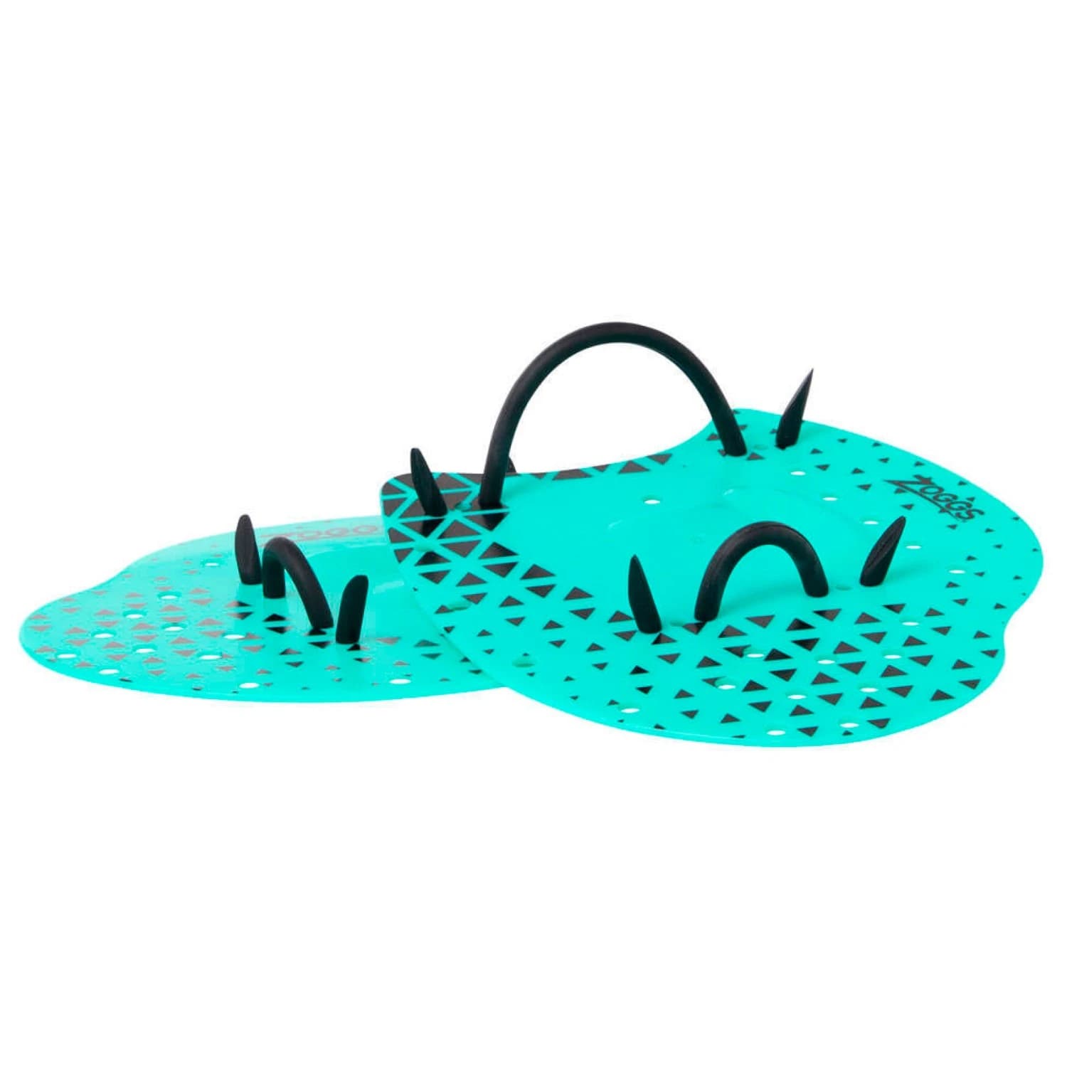 Плавници за ръце Zoggs Flat Hand Paddles Swimming aid - Turquoise / Black