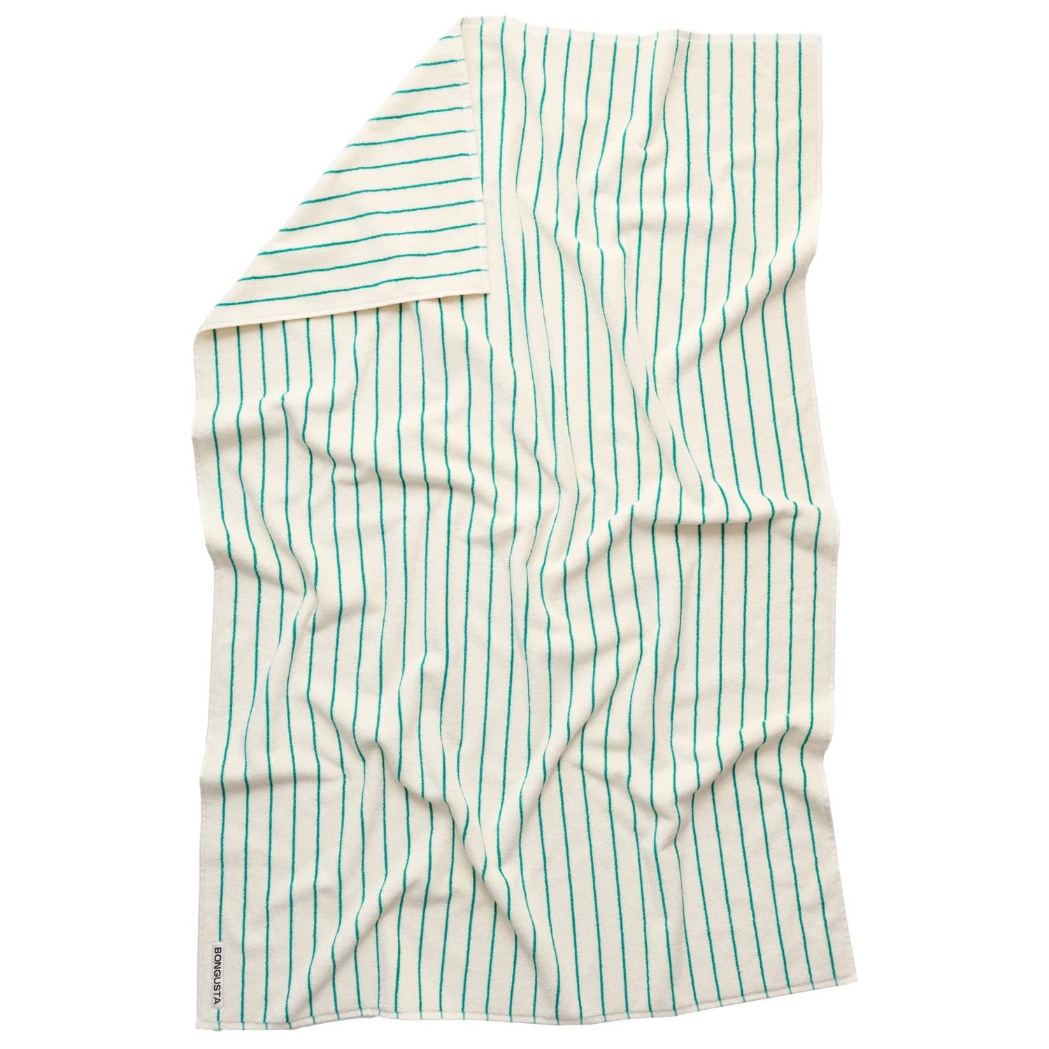 Плажна кърпа Bongusta Naram Bath Sheet Beach towel - Pure White & Grass