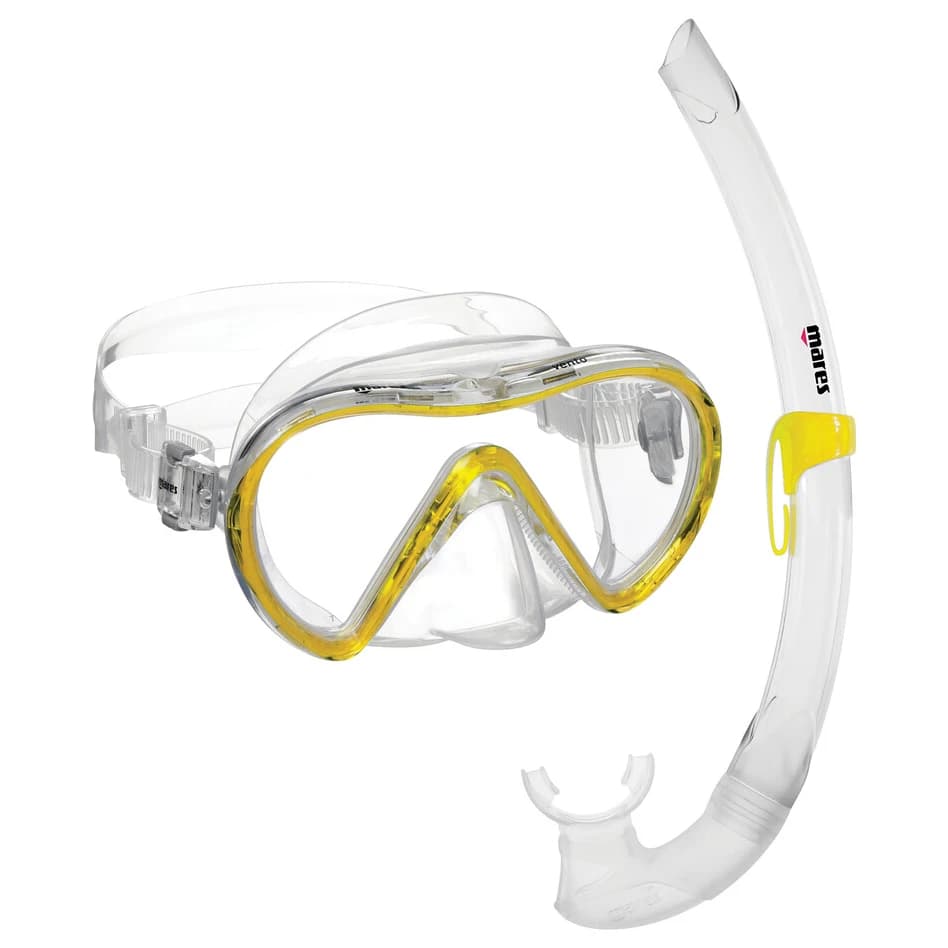 Mares Vento Combo Snorkelling set - Yellow Reflex