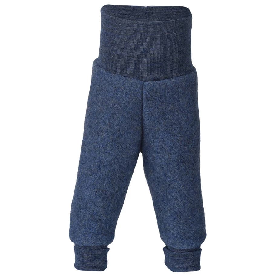 Поларен панталон Engel Baby Hose mit Nabelbund Fleece trousers - Blau Melange
