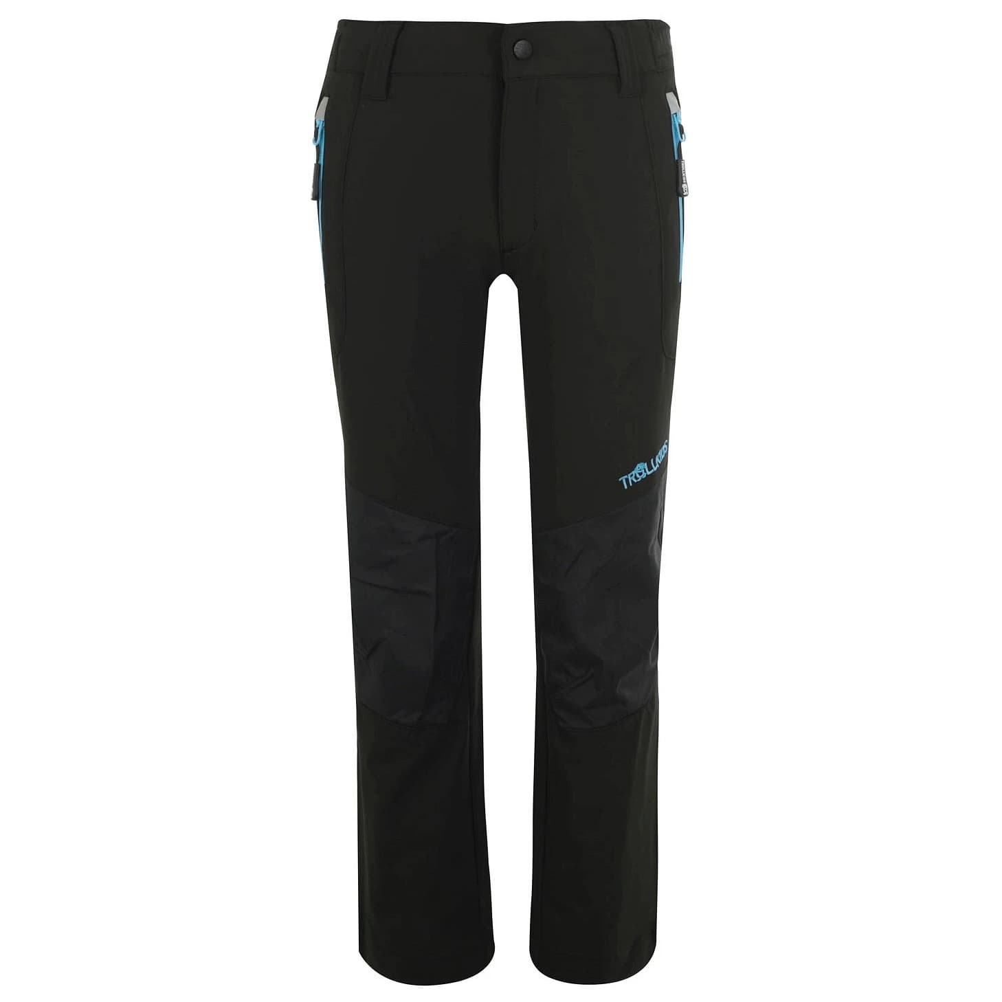 Детски софтшел панталон Trollkids Kid's Lysefjord Pants Softshell trousers - Black / Med Blue