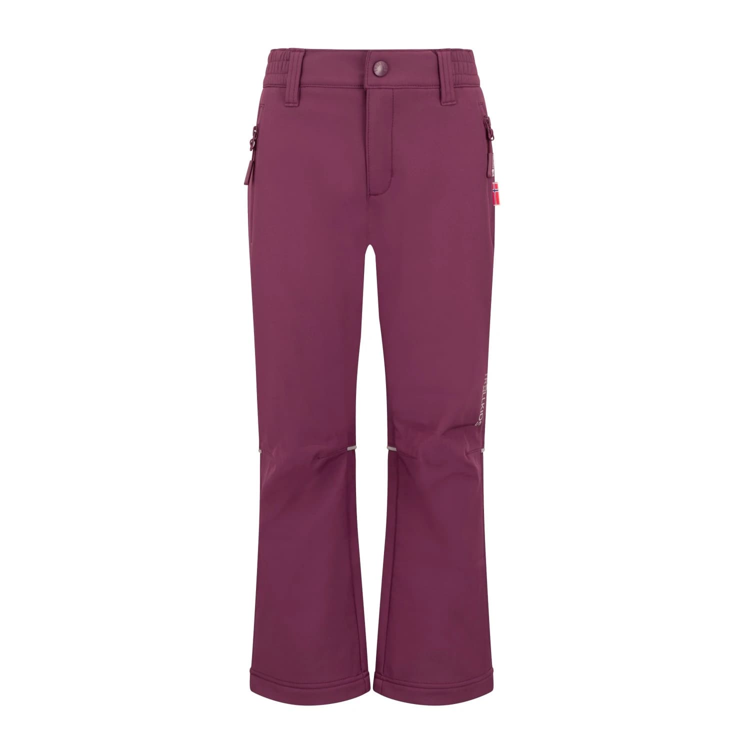 Детски софтшел панталон Trollkids Kid's Fjell Softshell Pant Softshell trousers - Deep Ruby