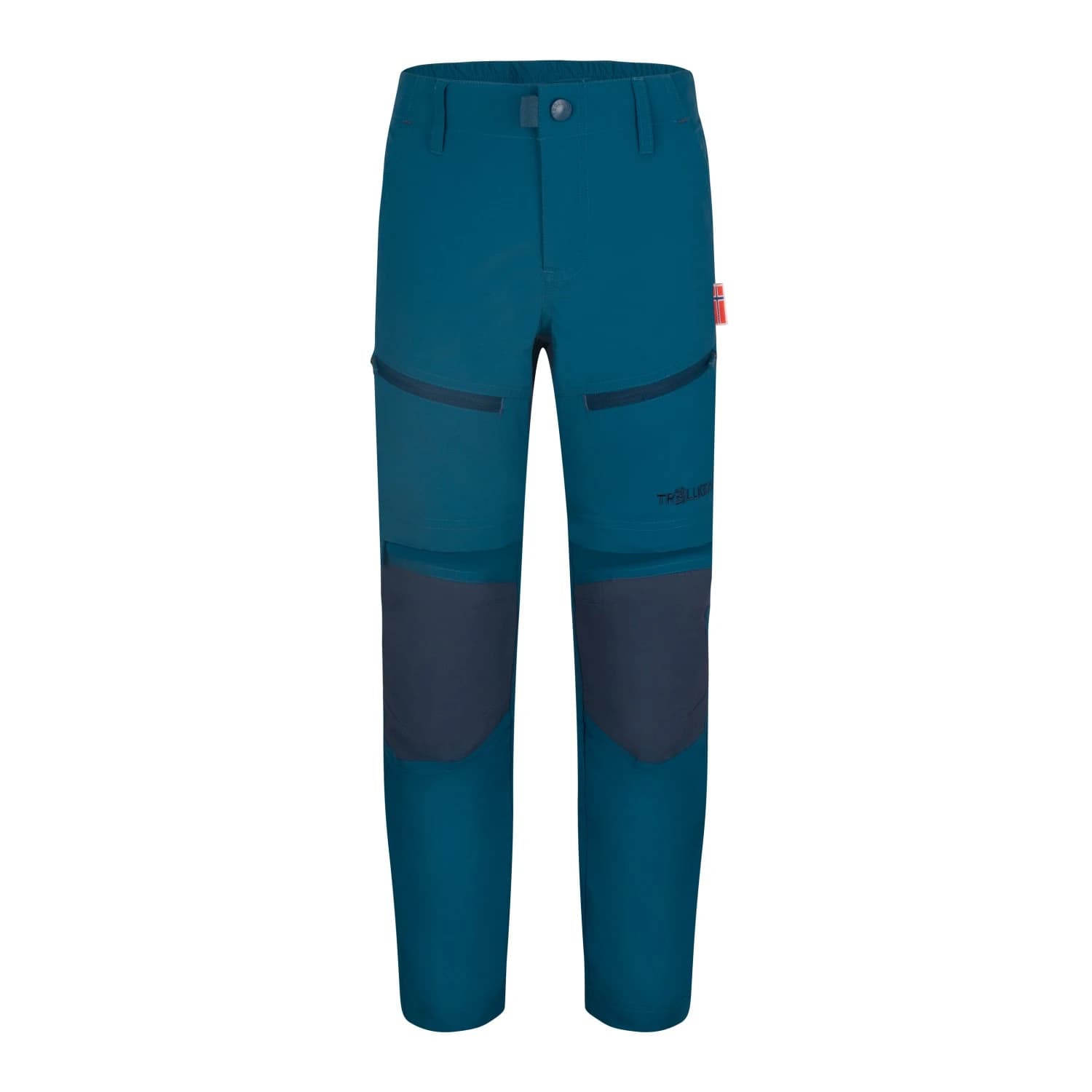 Детски панталон със свалящи крачоли Trollkids Kid's Nordfjord Zip-Off Pants Slim Fit Walking trousers - Madeira Blue