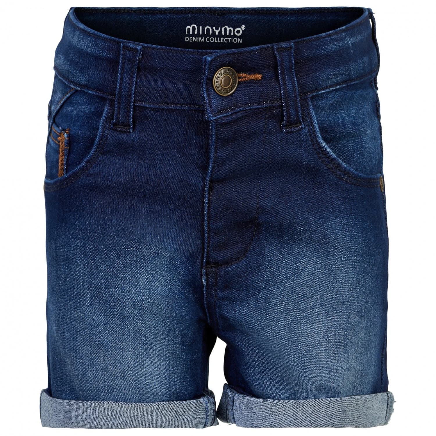 Детски къси панталони Minymo Kid's Shorts Power Stretch Shorts - Dark Blue Denim