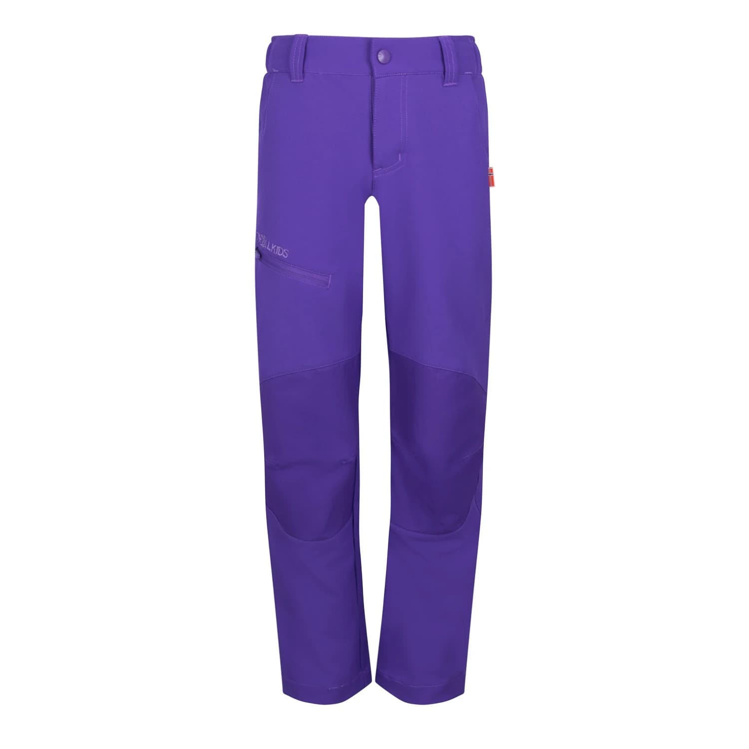 Детски туристически панталон Trollkids Kid's Lysefjord Pants XT Softshell trousers - Blue Purple