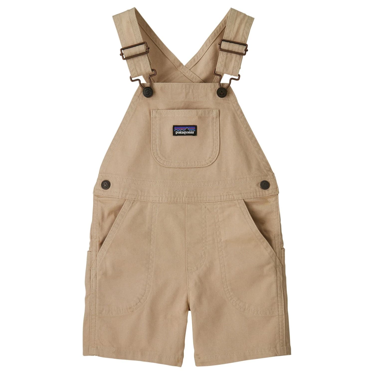 Детски къси панталони Patagonia Kid's Stand Up Shortalls Shorts - Oar Tan