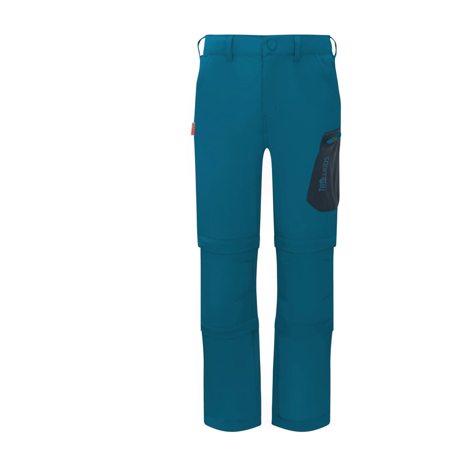 Детски панталон със свалящи крачоли Trollkids Kid's Preikestolen Double Zip-Off Pants Zip-off trousers - Atlantic Blue / Dark Navy