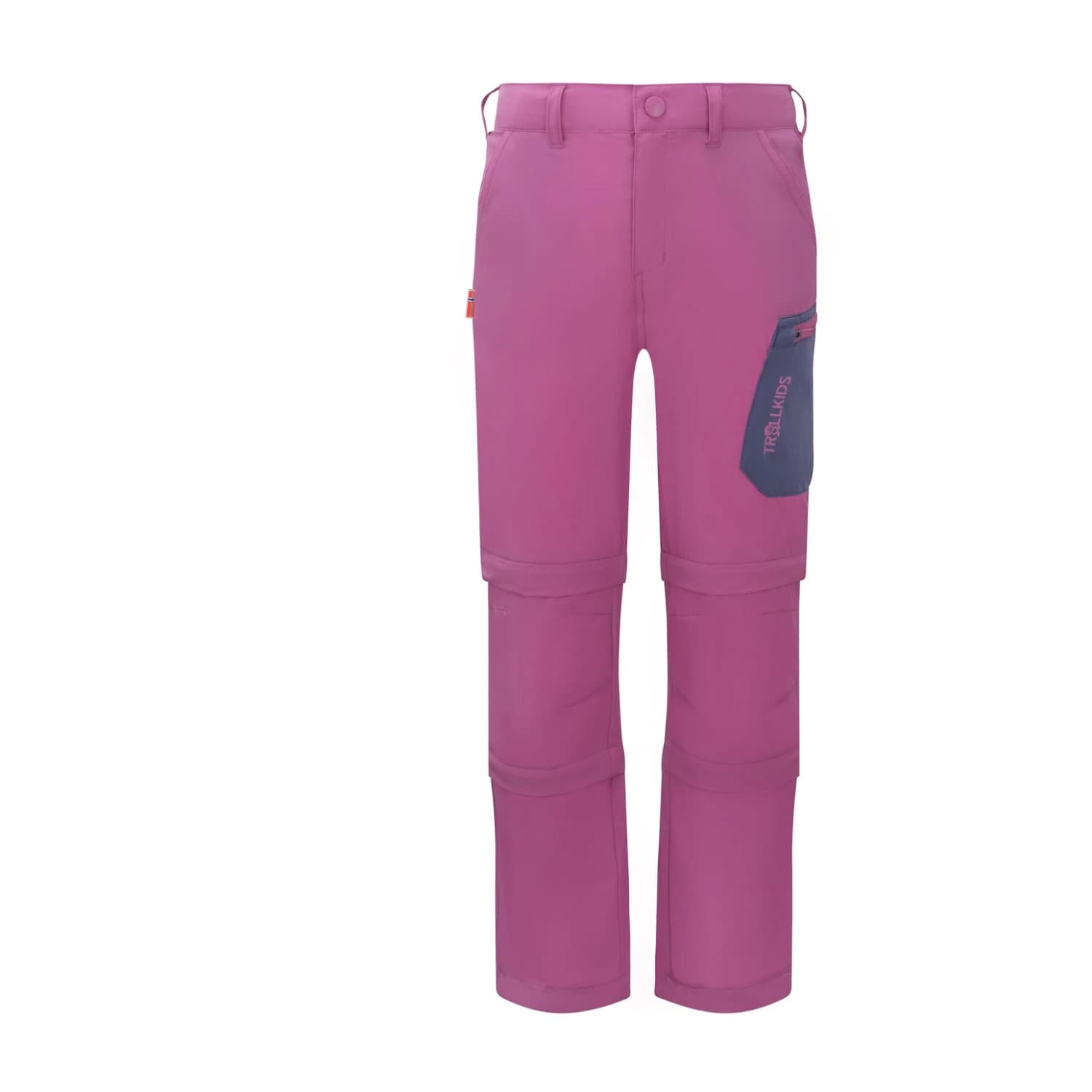 Детски панталон със свалящи крачоли Trollkids Kid's Preikestolen Double Zip-Off Pants Zip-off trousers - Mallow Pink / Violet Blue