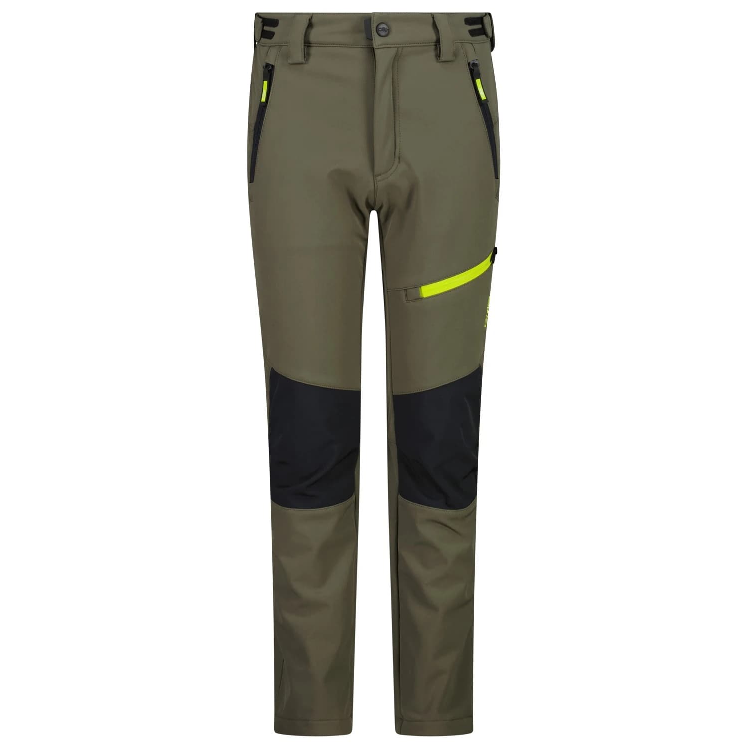 Детски туристически панталон CMP Kid's Long Softshell Pant Softshell trousers - Olive / Antracite