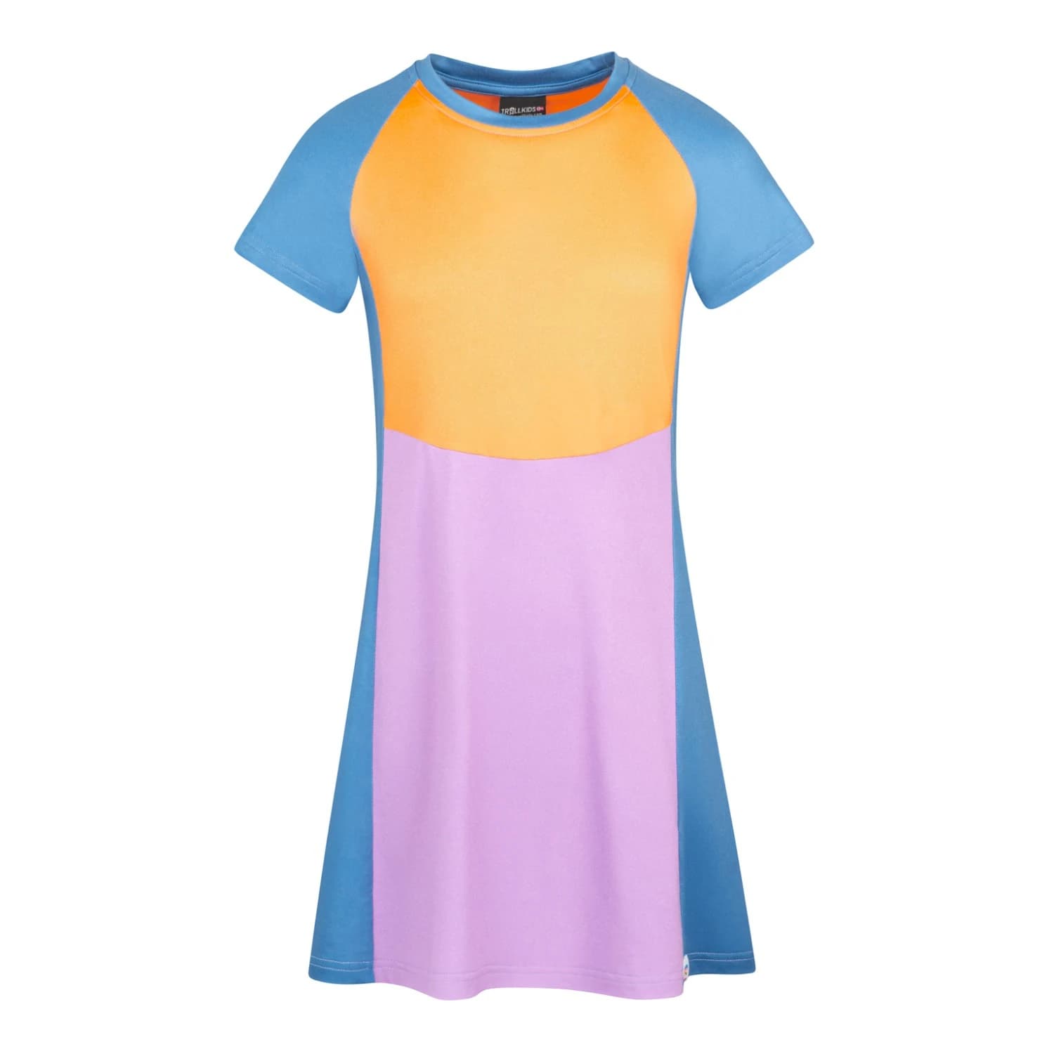 Детска рокля Trollkids Girl's Senja Dress - Violet Sorbet / Cornflower / Coral Haze