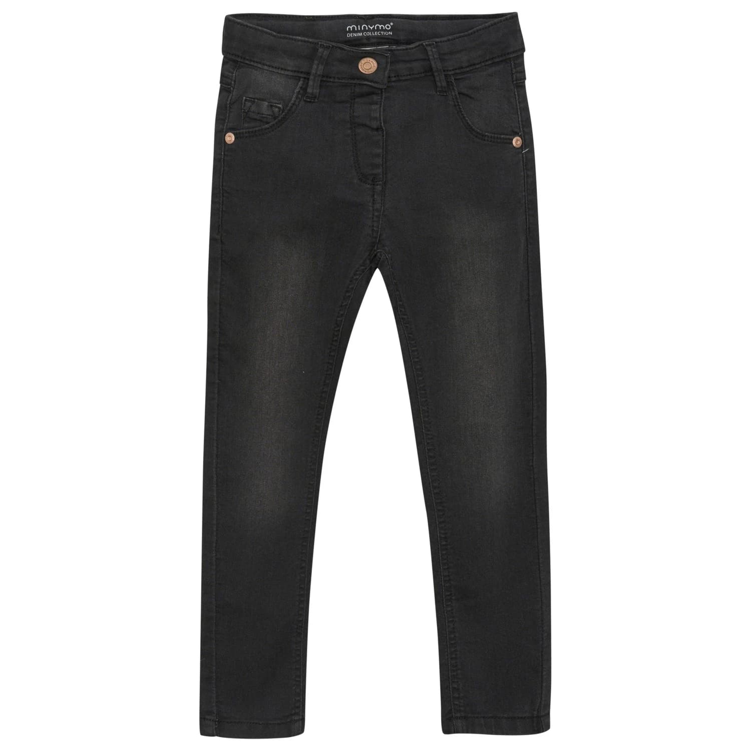 Детски дънки Minymo Kid's Jeans Stretch Slim Fit Girls Jeans - Grey Black