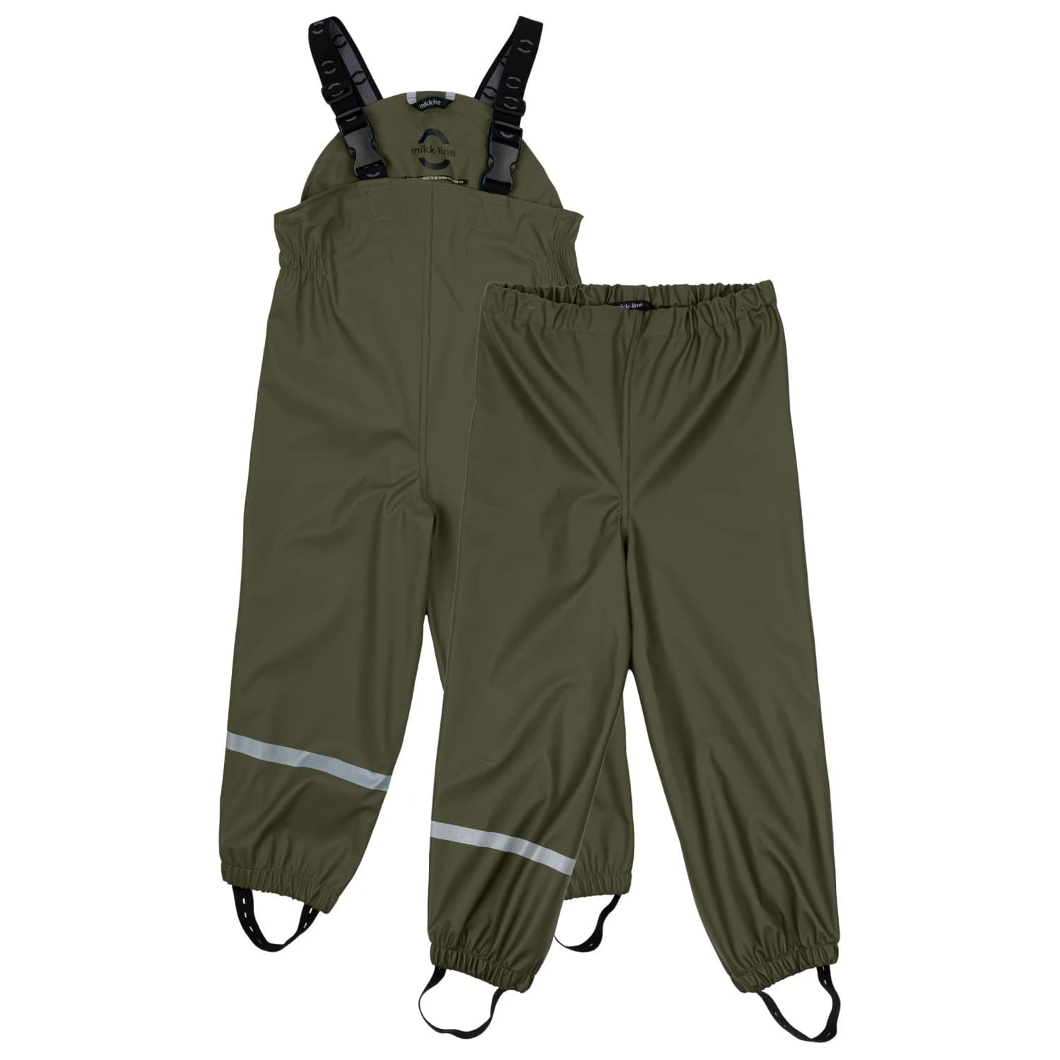 Детски водоустойчив панталон Mikk-Line Kid's PU Rain Pant Waterproof trousers - Dusty Olive
