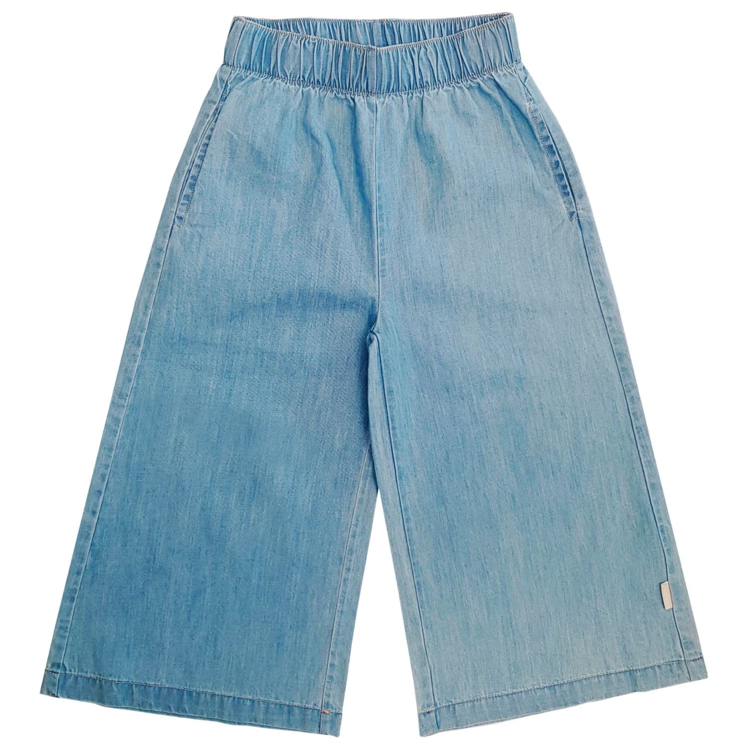 Детски дънки maximo Kids' Mini Girls' Denim-Look Trousers, Wide Leg, Long Jeans - Denim