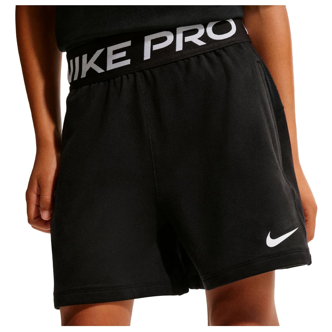 Къси панталони Nike Boy's Pro Dri-Fit Fleece Short Shorts - Black / White / White