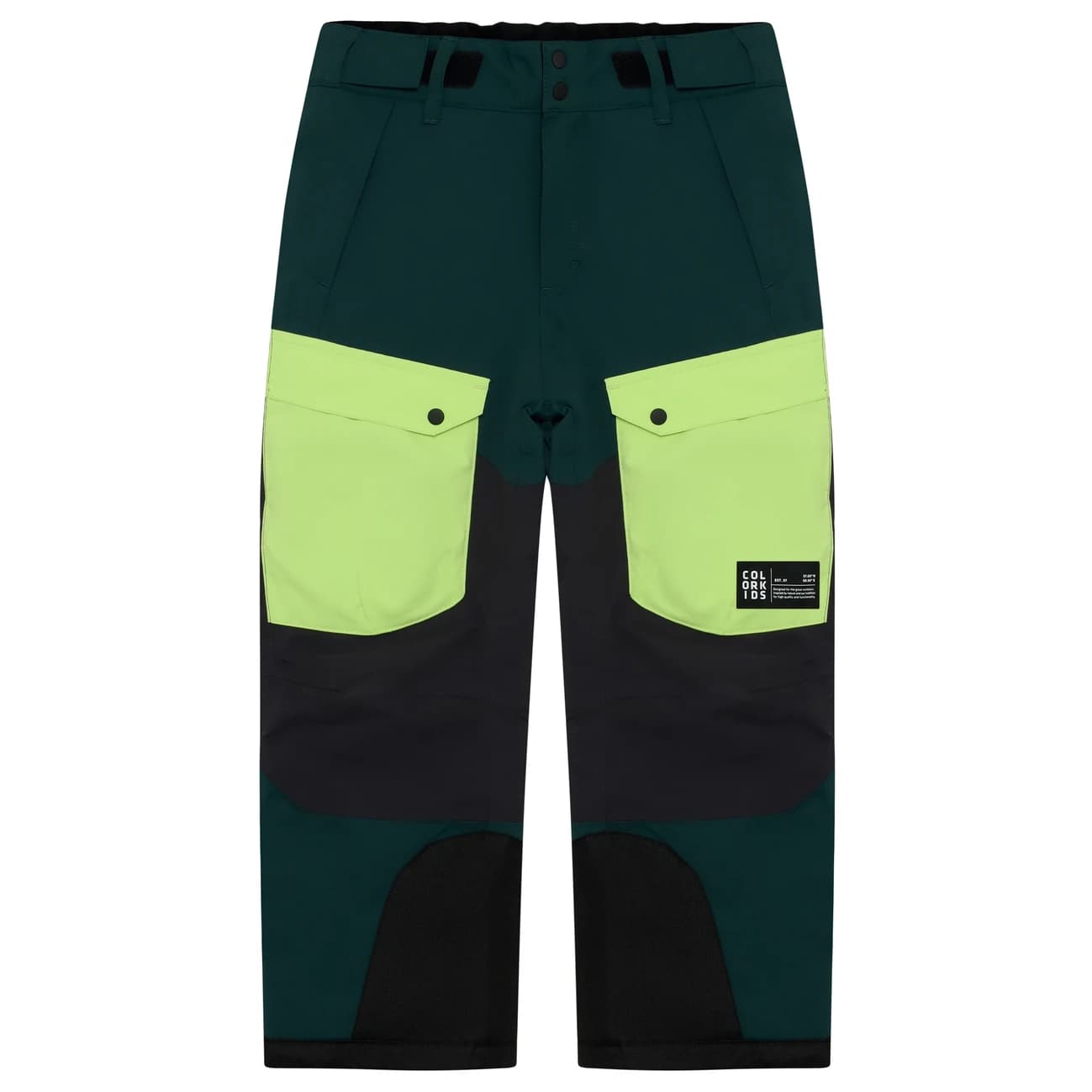 Детски ски панталон Color Kids Junior Ski Pants Colorblock 742769 Ski trousers - Green Gables