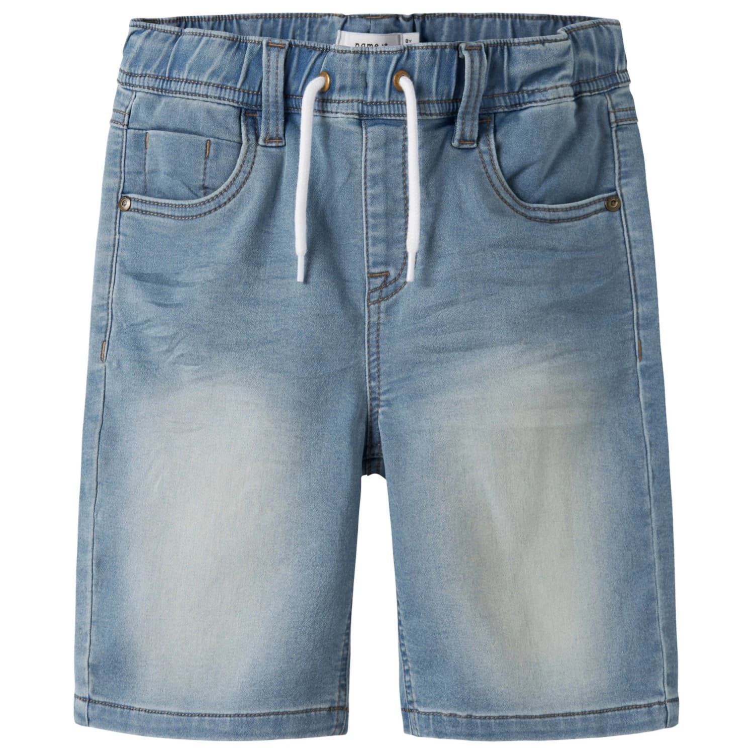 Детски къси панталони Name it Kid's Ryan Jogger Denim L Shorts - Light Blue Denim