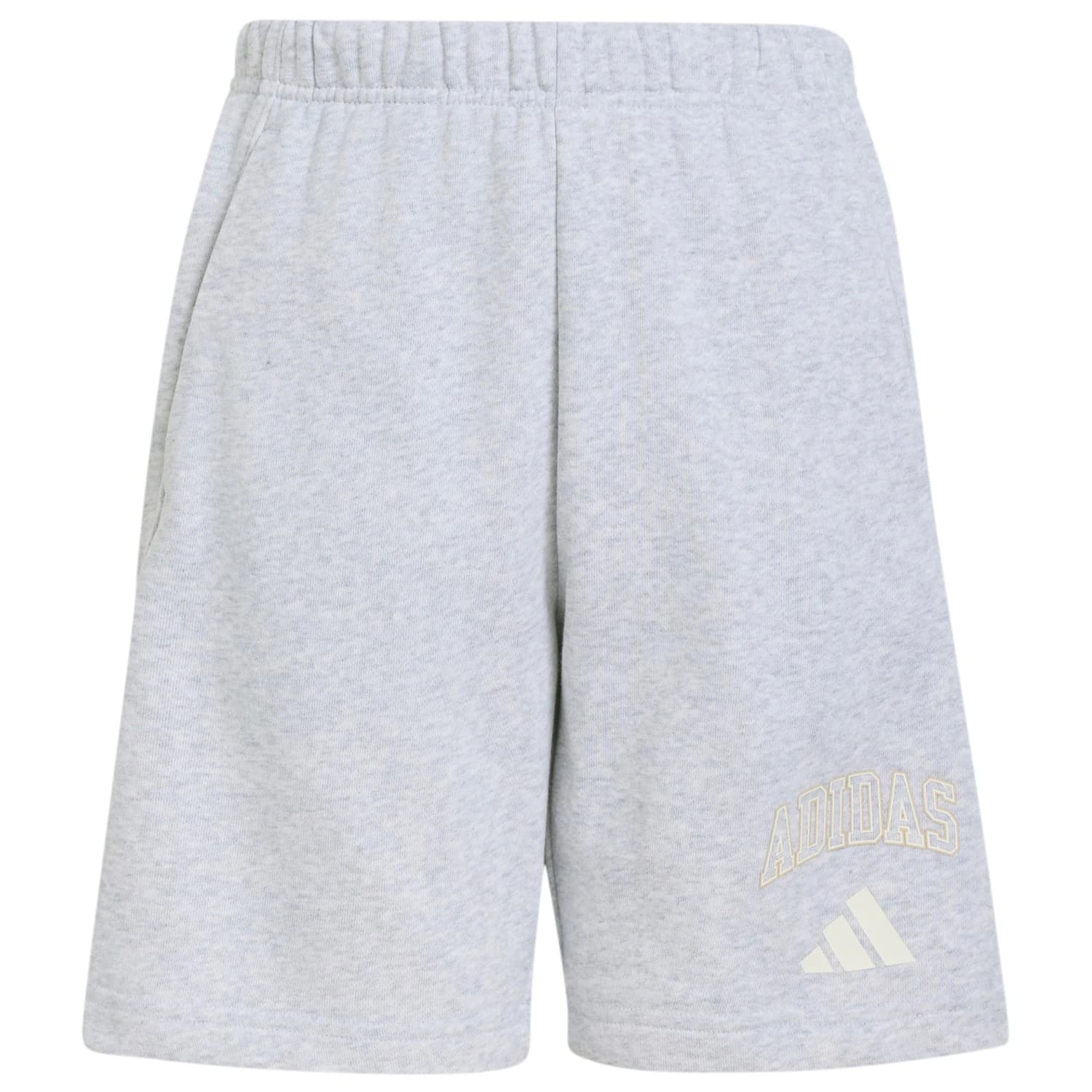Детски къси панталони adidas Kid's Seasonals Collegiate Typography Short Shorts - Light Grey Heather