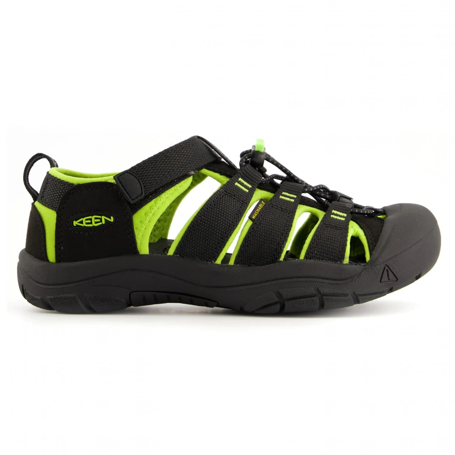 Сандали Keen Youth Newport H2 Sandals - Black / Lime Green
