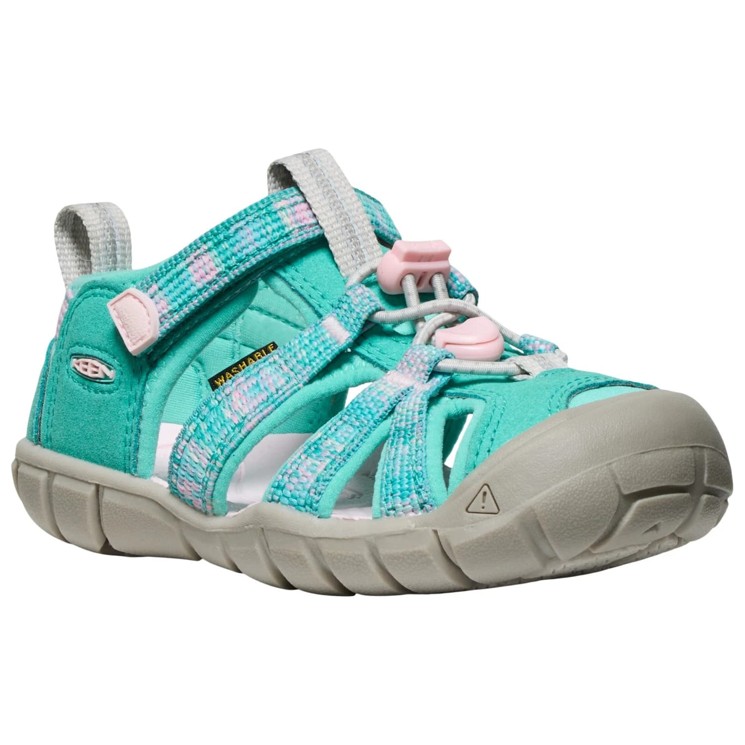 Детски сандали Keen Kids Seacamp II CNX Sandals - Bright Aqua / Giggle Pink