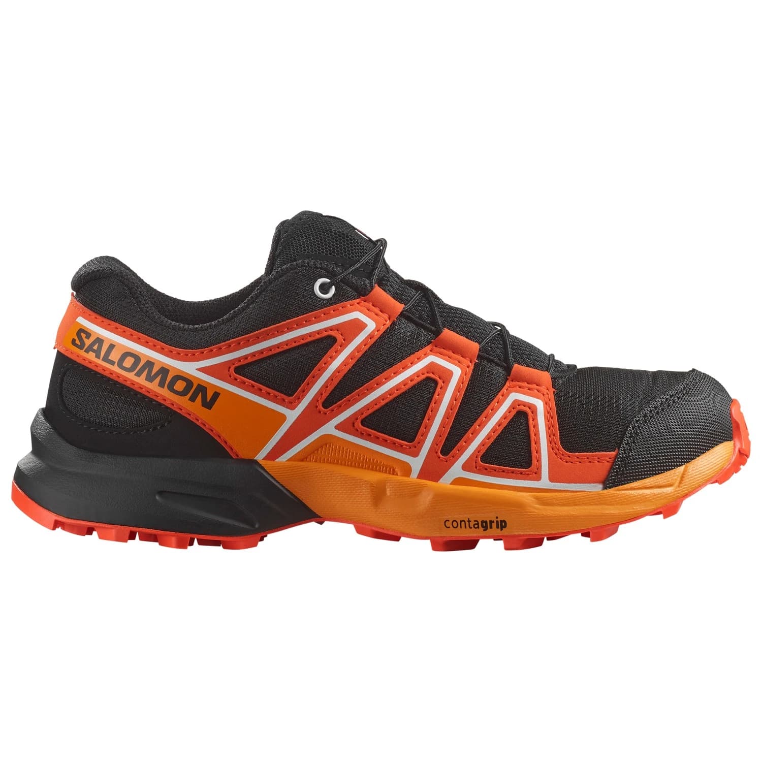 Детски обувки за трейл Salomon Kid's Speedcross Trail running shoes - Black / Cherry Tomato / Turmeric