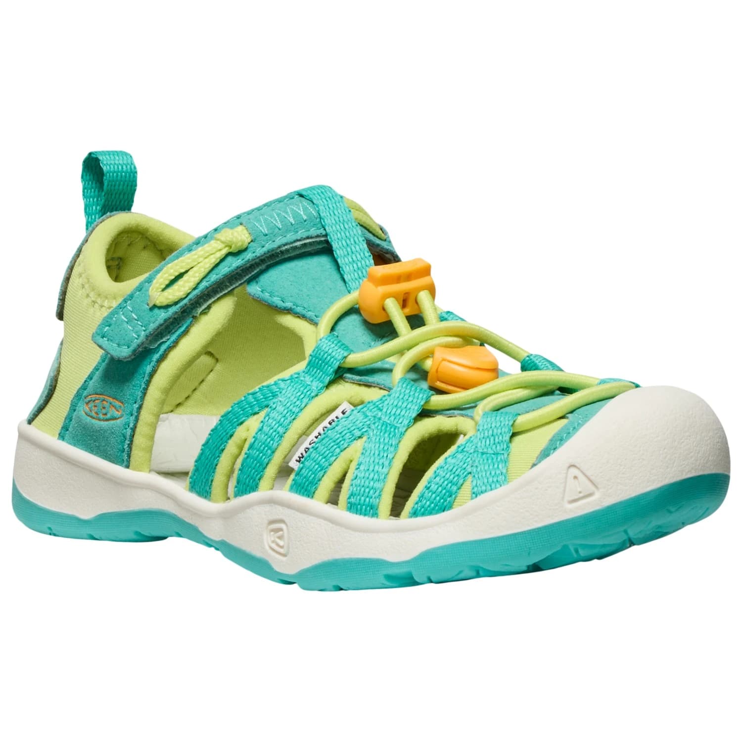 Детски сандали Keen Kid's Moxie Sandal - Bright Aqua / Bright Marigold