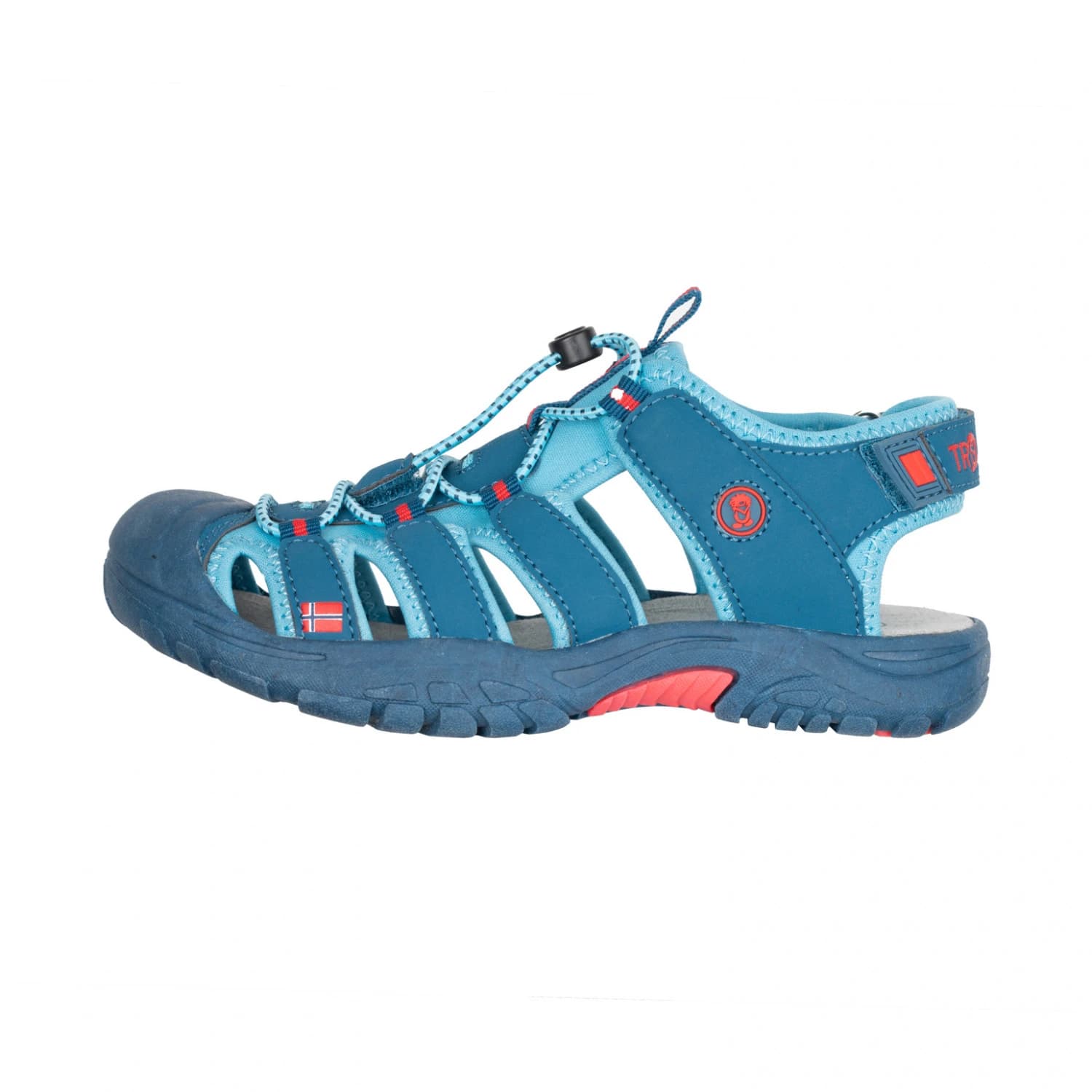 Детски сандали Trollkids Kid's Kvalvika Sandal - Dolphin Blue / Spicy Red