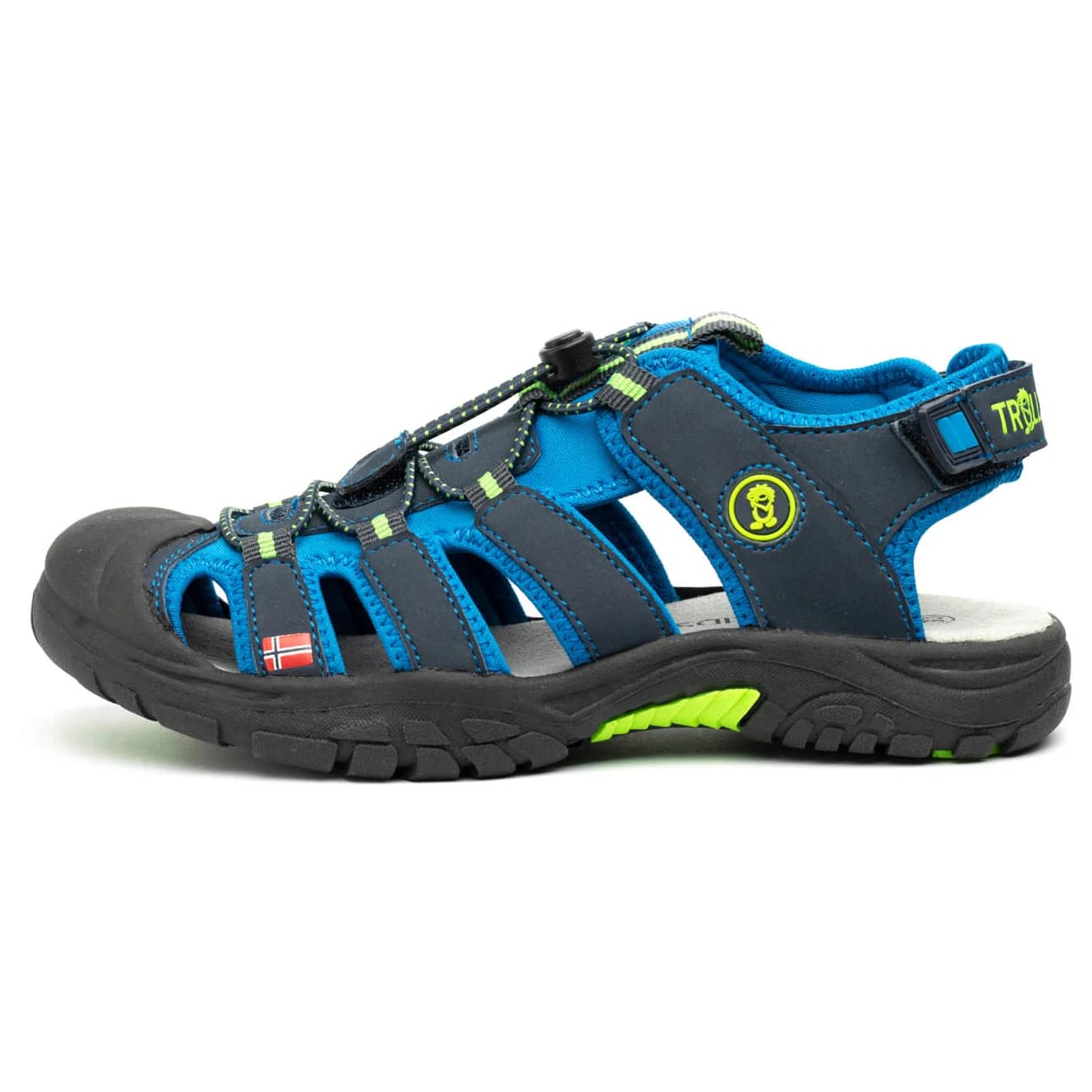 Детски сандали Trollkids Kid's Kvalvika Sandal - Navy / Viper Green