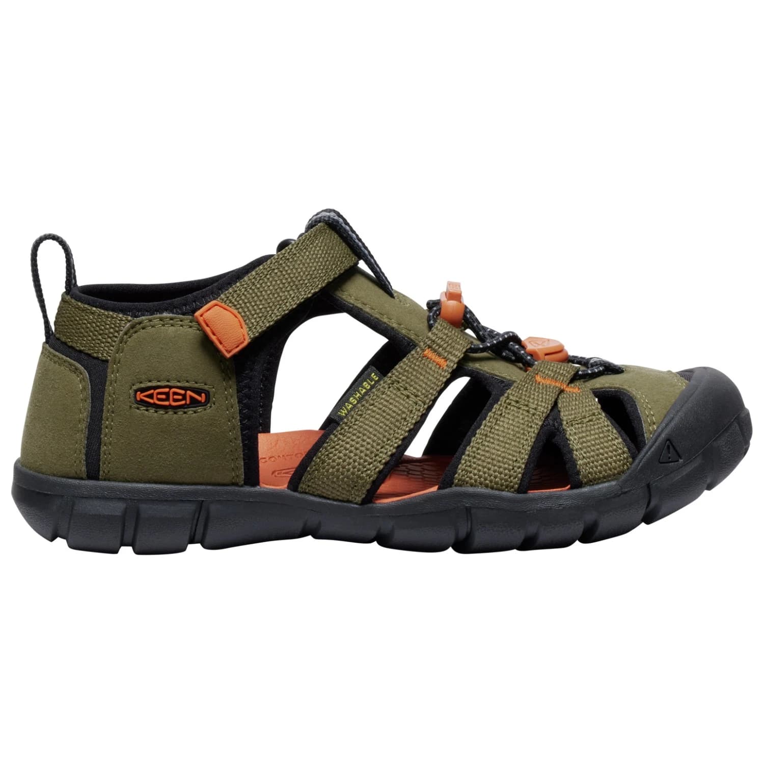 Сандали Keen Youth Seacamp II CNX Sandals - Dark Olive / Gold Flame
