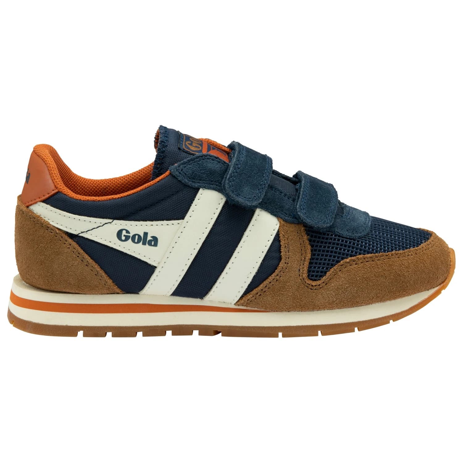 Детски маратонки Gola Kid's Daytona VC Sneakers - Navy / Tobacco / Off-White