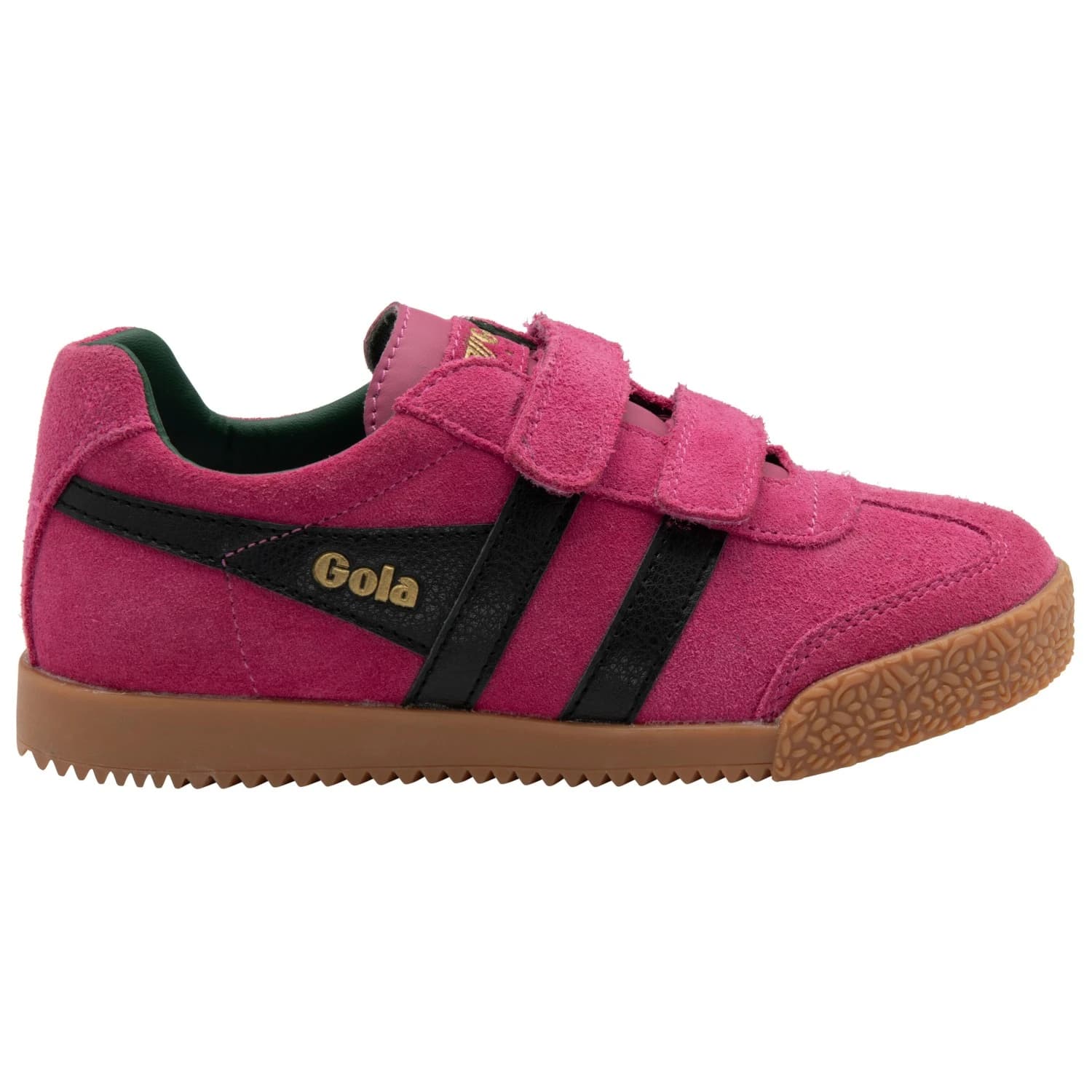 Детски маратонки Gola Kid's Harrier VC Sneakers - Fuchsia / Black / Evergreen