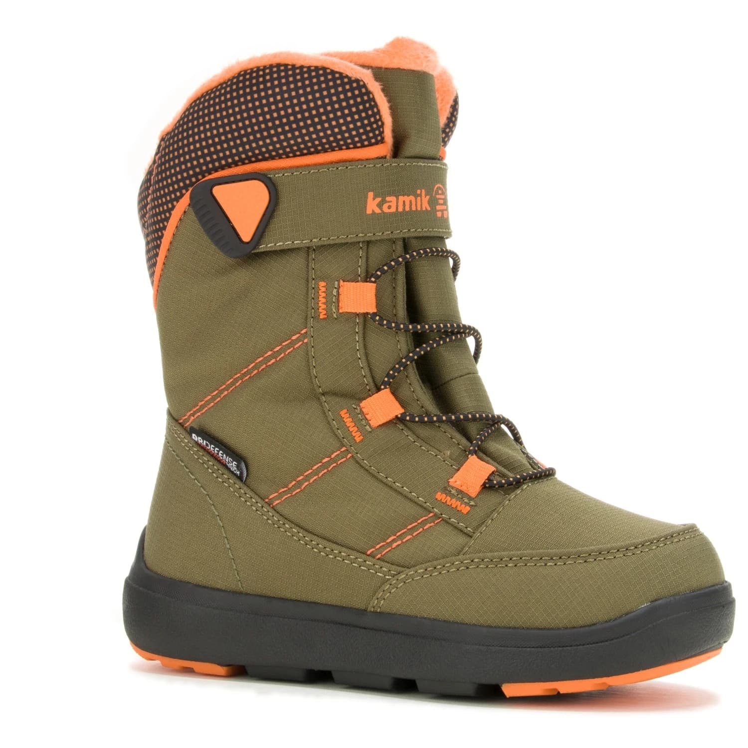 Детски зимни ботуши Kamik Kid's Stance 2 Winter boots - Olive / Orange