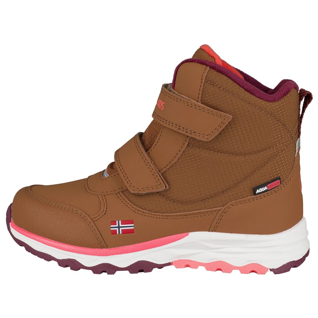 Детски зимни ботуши Trollkids Kid's Hafjell Winter Boots - Caramel / Salmon / Redwood