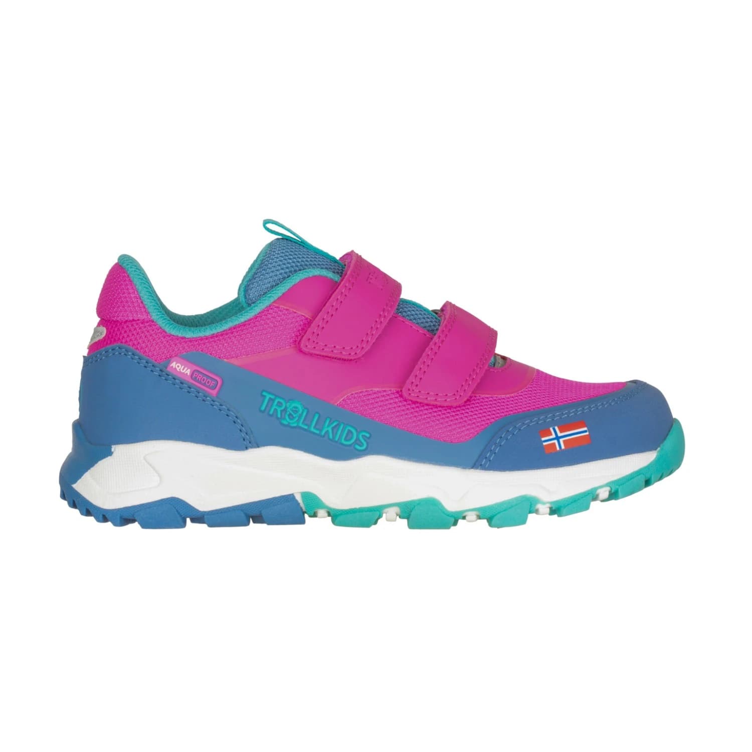 Детски мултиспорт обувки Trollkids Kid's Preikestolen Hiker Multisport shoes - Light Magenta / Cornflower / Aquamarine / Morning Dew