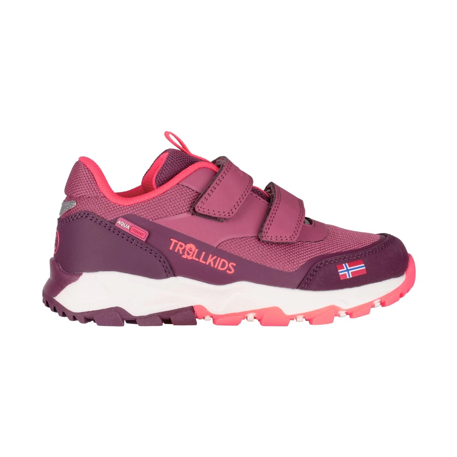 Детски мултиспорт обувки Trollkids Kid's Preikestolen Hiker Multisport shoes - Frozen Berry / Deep Ruby / Pink Salmon