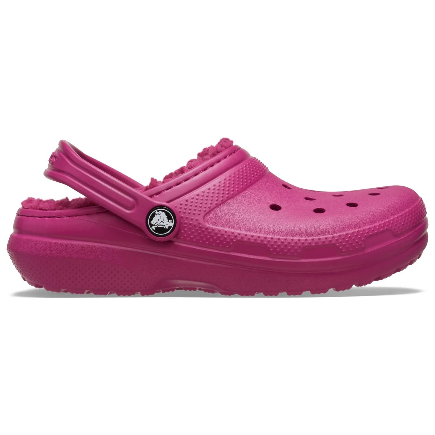Детски пантофи Crocs Kid's Classic Lined Clog Slippers - Royal Pink