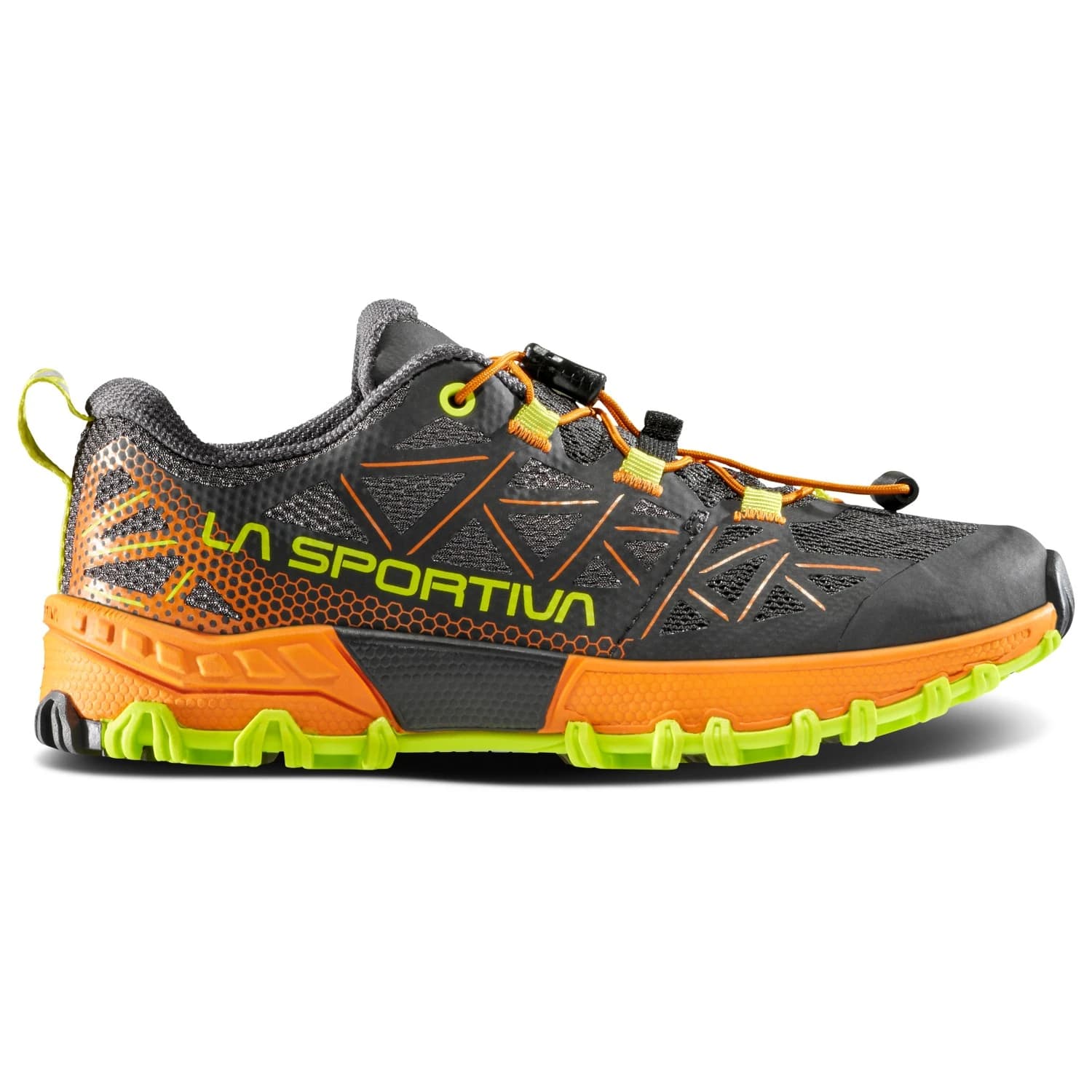 Детски маратонки La Sportiva Kid's Bushido II Trail running shoes - Carbon / Hawaiian Sun