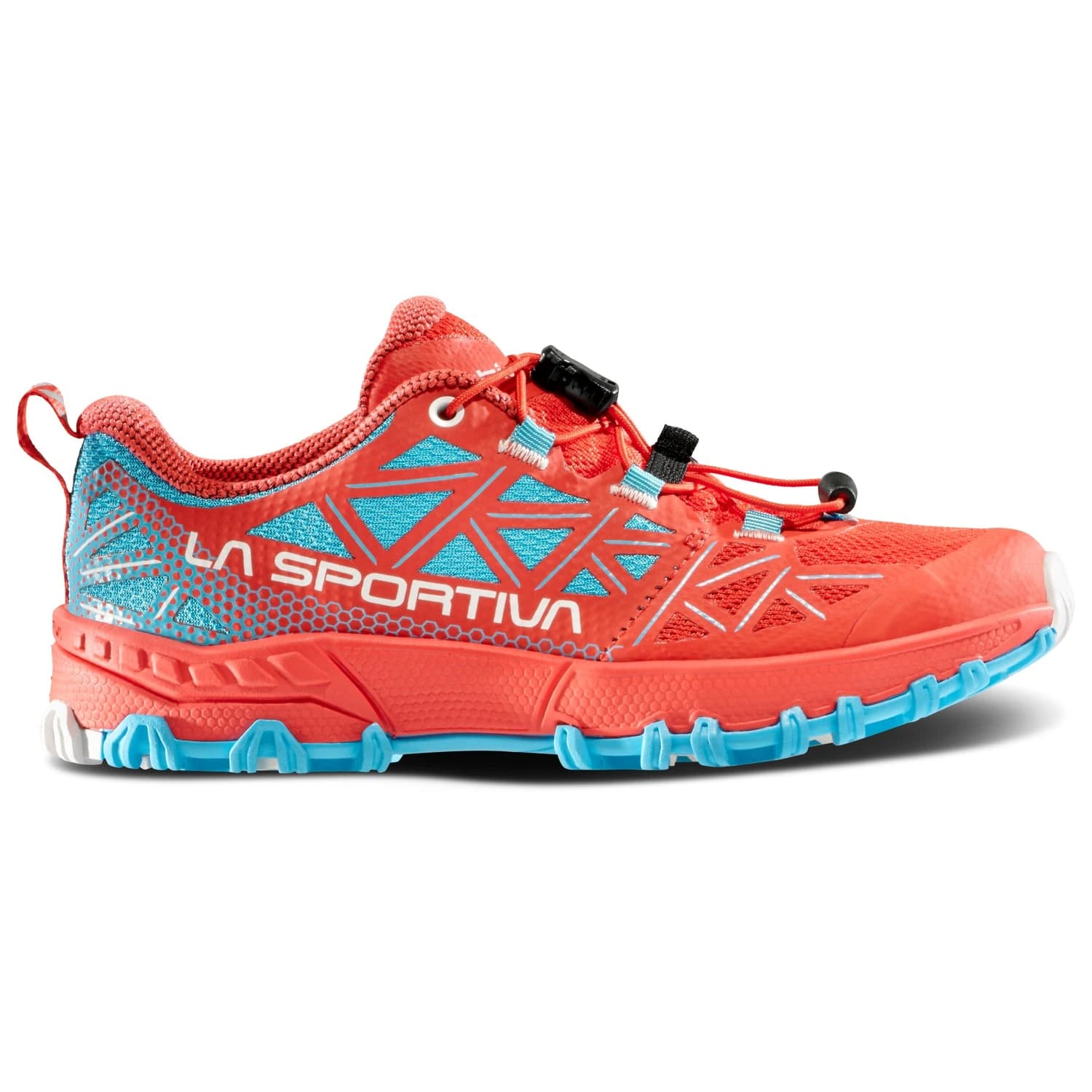 Детски обувки за трейл La Sportiva Kid's Bushido II Trail running shoes - Hibiscus / Malibu Blue