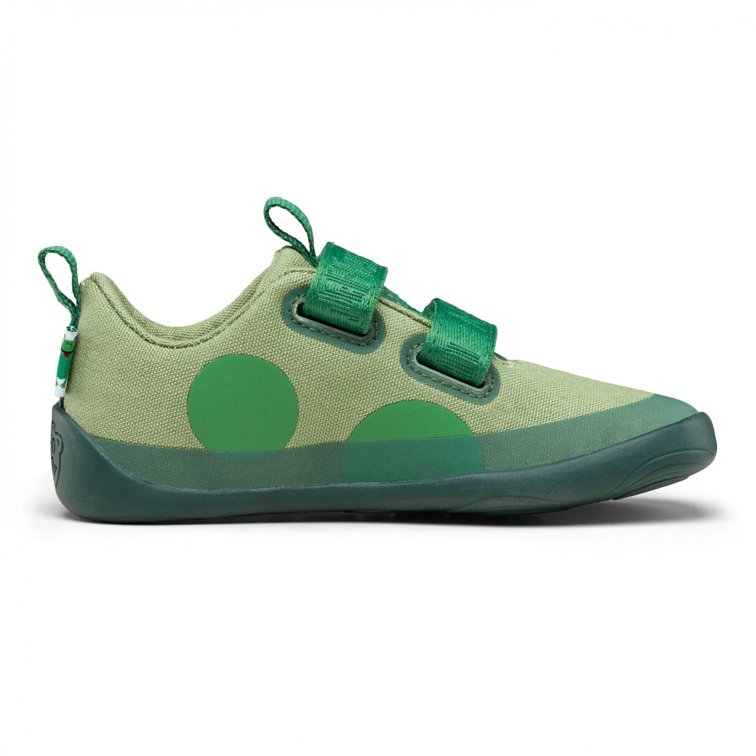 Детски обувки barefoot Affenzahn Kid's Barefoot Shoes Cotton Lucky Barefoot shoes - Frog / Green