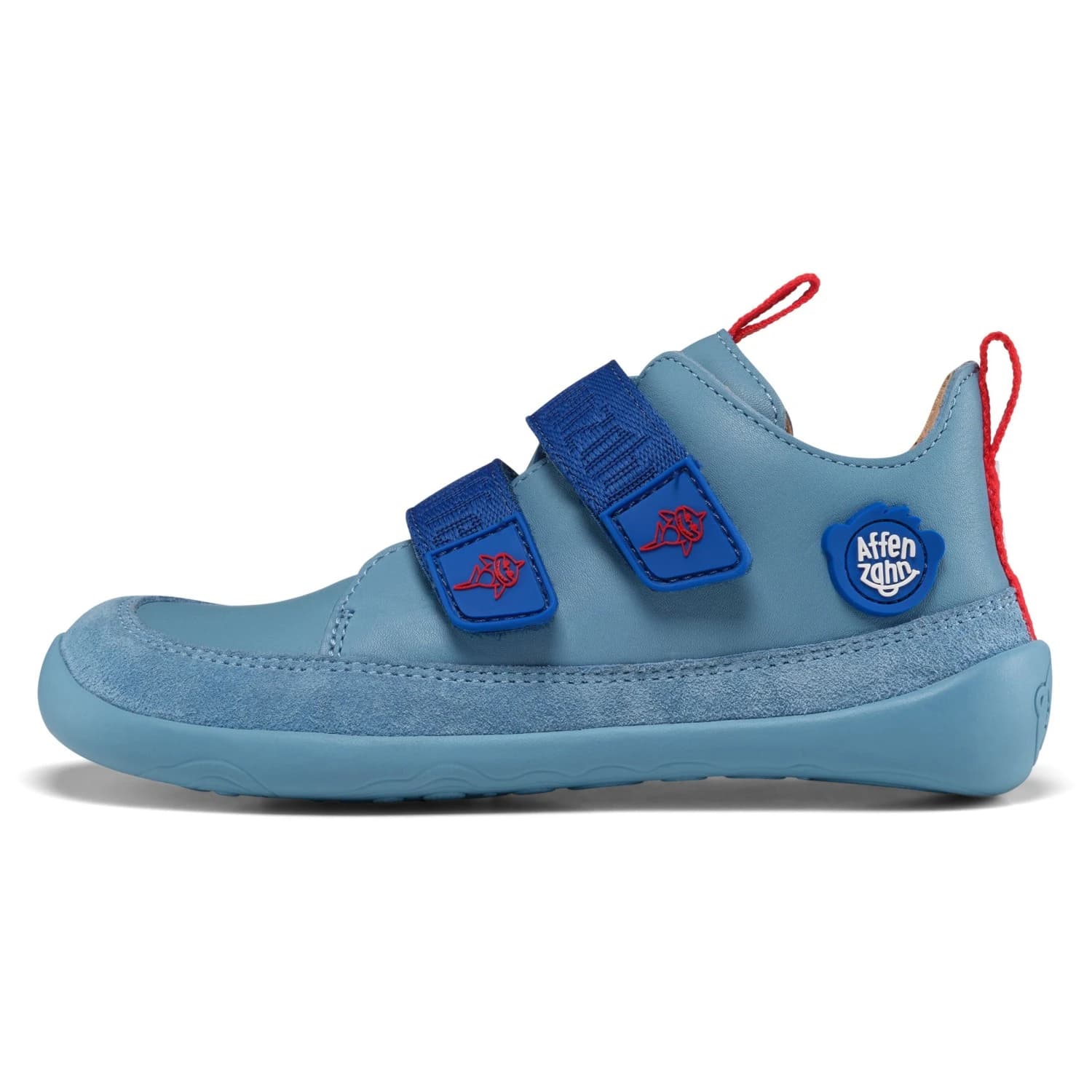 Детски обувки barefoot Affenzahn Kid's Barefoot Shoes Leather Buddy Casual shoes - Shark / Blue