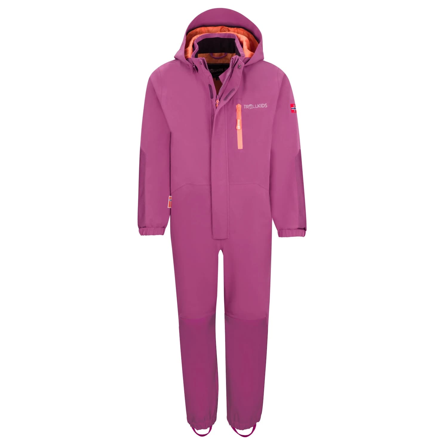 Детска грейка Trollkids Kid's Bergen Overall Overall - Mallow Pink / Papaya