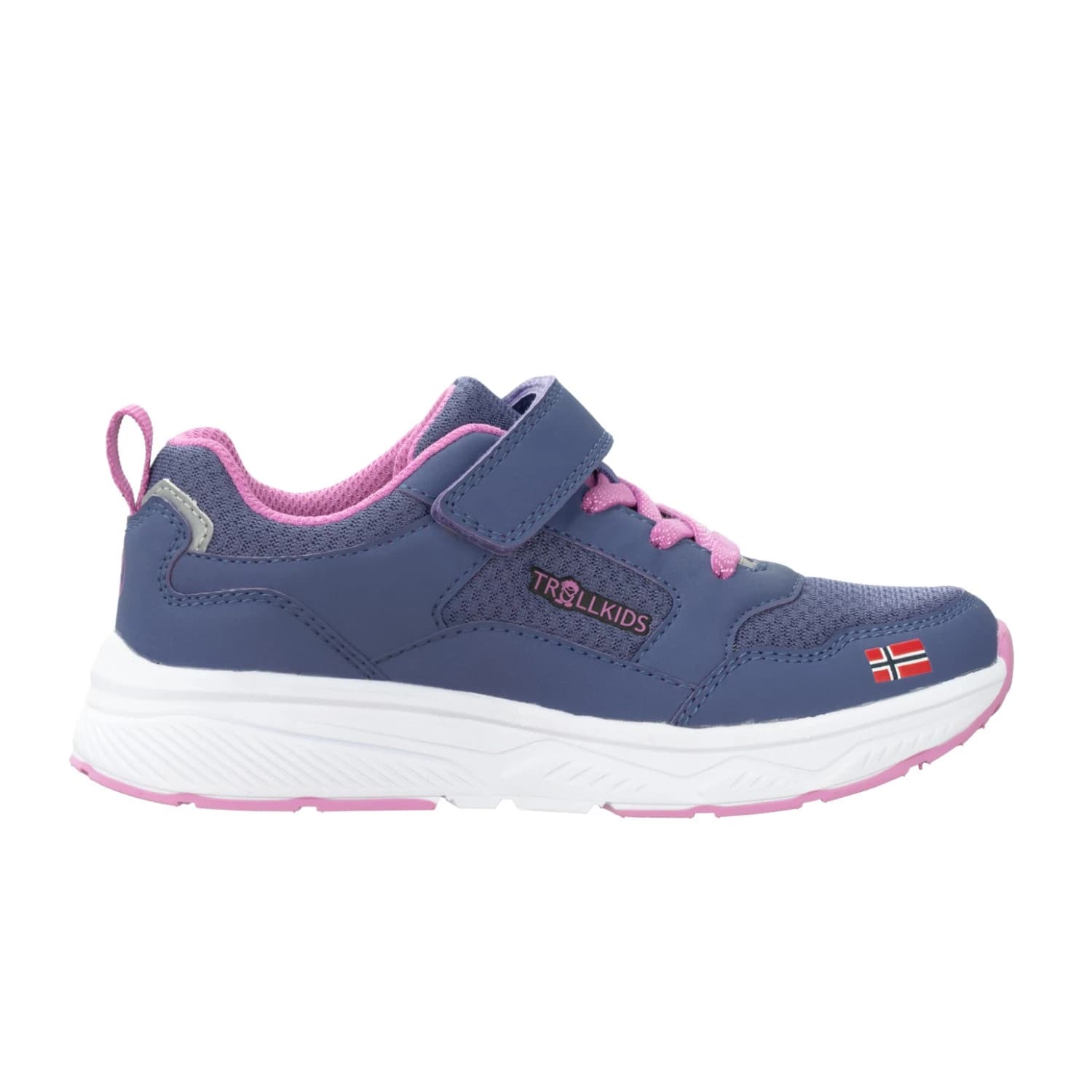 Детски ежедневни обувки Trollkids Kid's Haugesund Sneaker Casual shoes - Violet Blue / Mallow Pink