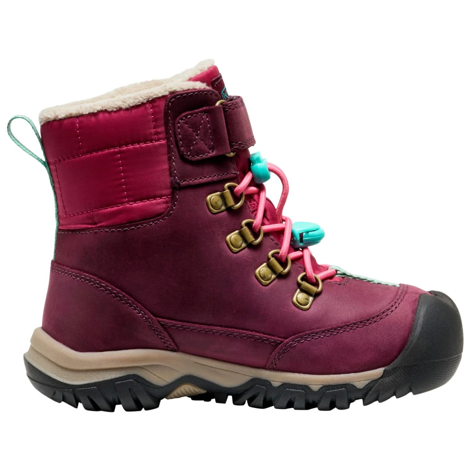 Детски зимни ботуши Keen Kid's Kanibou WP Winter boots - Fig / Pink Lemonade