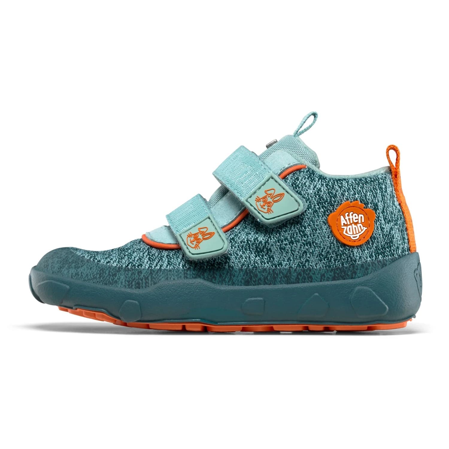Детски обувки barefoot Affenzahn Kid's Knit Happy Casual shoes - Bunny / Petrol