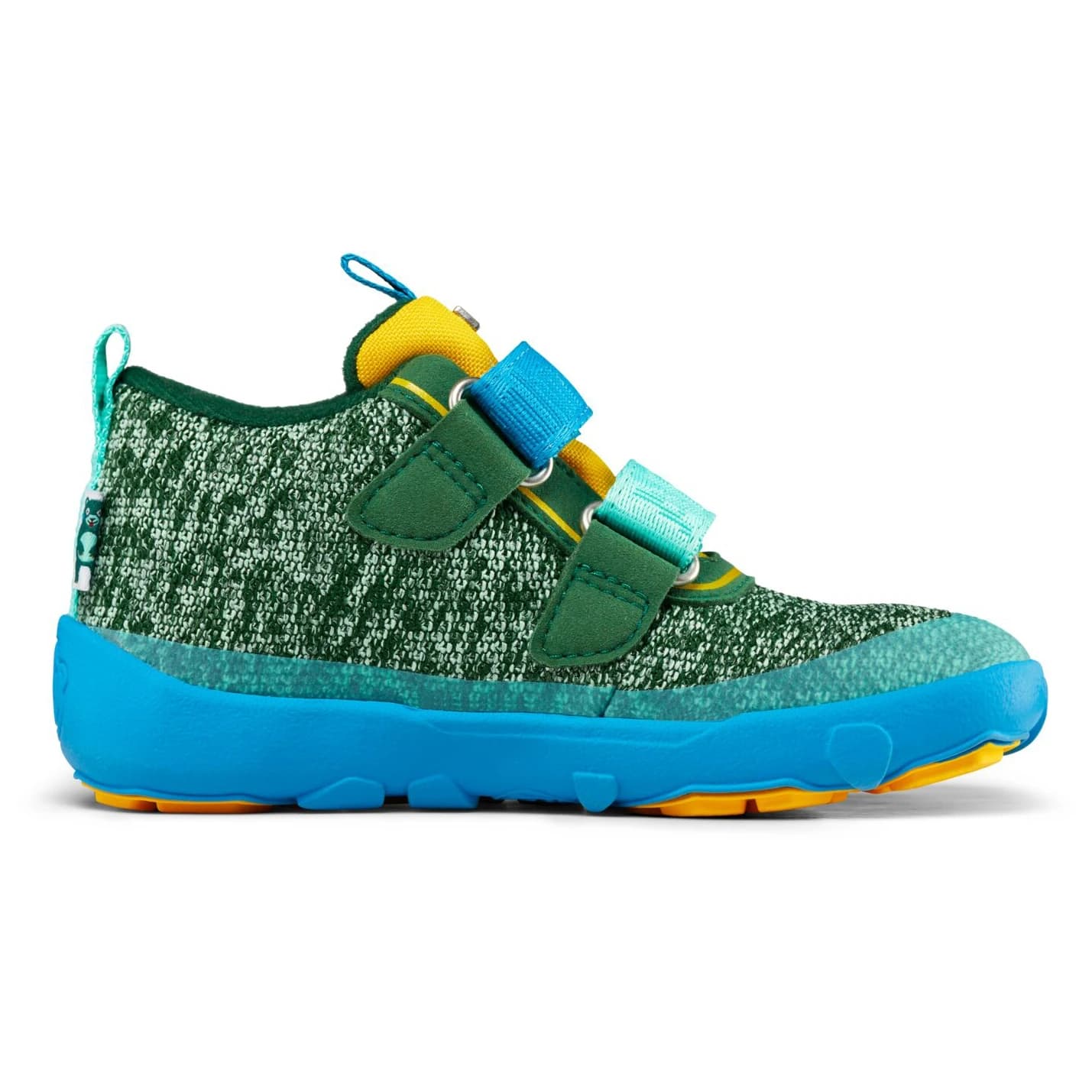 Детски обувки barefoot Affenzahn Kid's Knit Happy Casual shoes - Creative Bear / Green