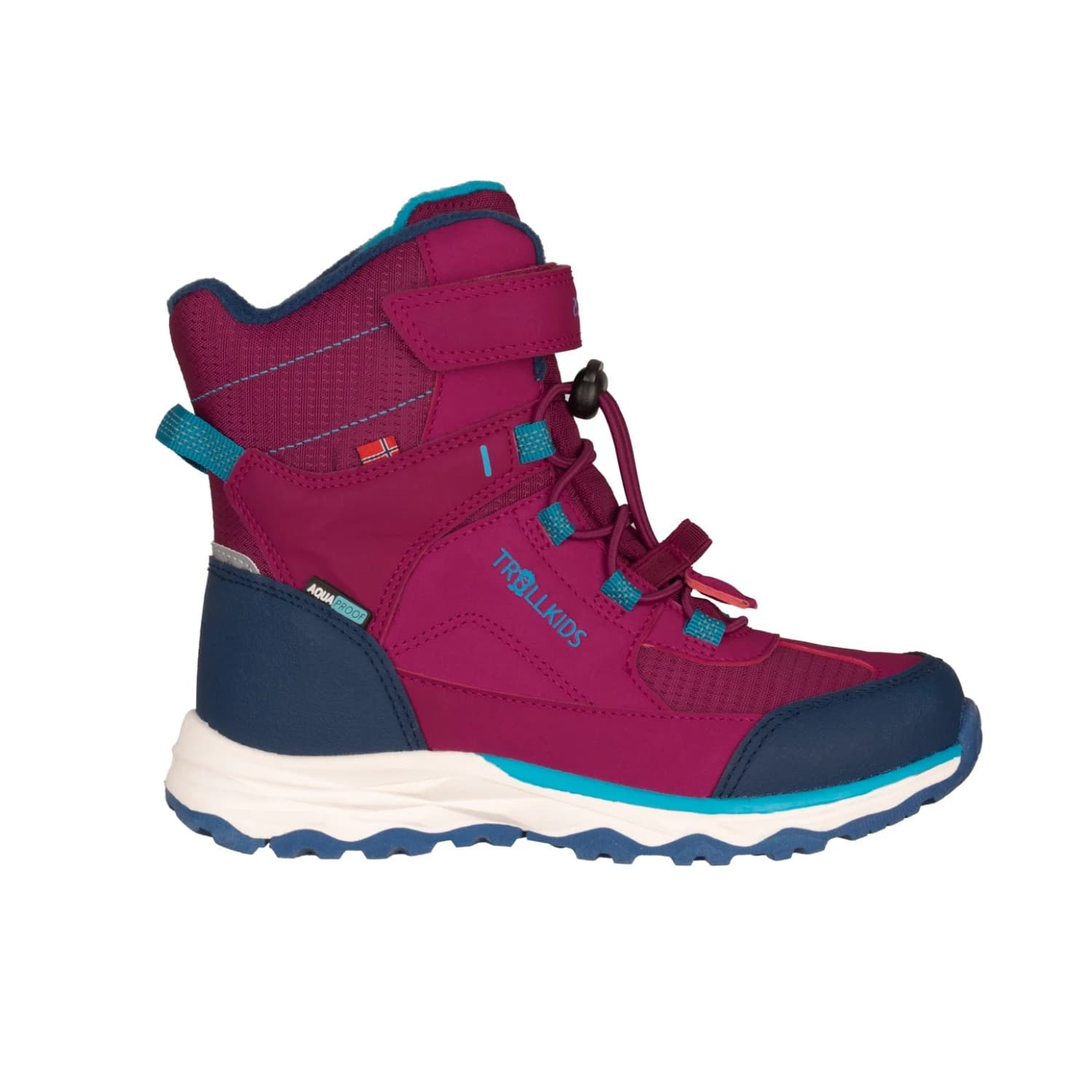 Детски зимни ботуши Trollkids Kid's Hafjell Winter Boots XT Winter boots - Bright Berry / Dark Turquoise
