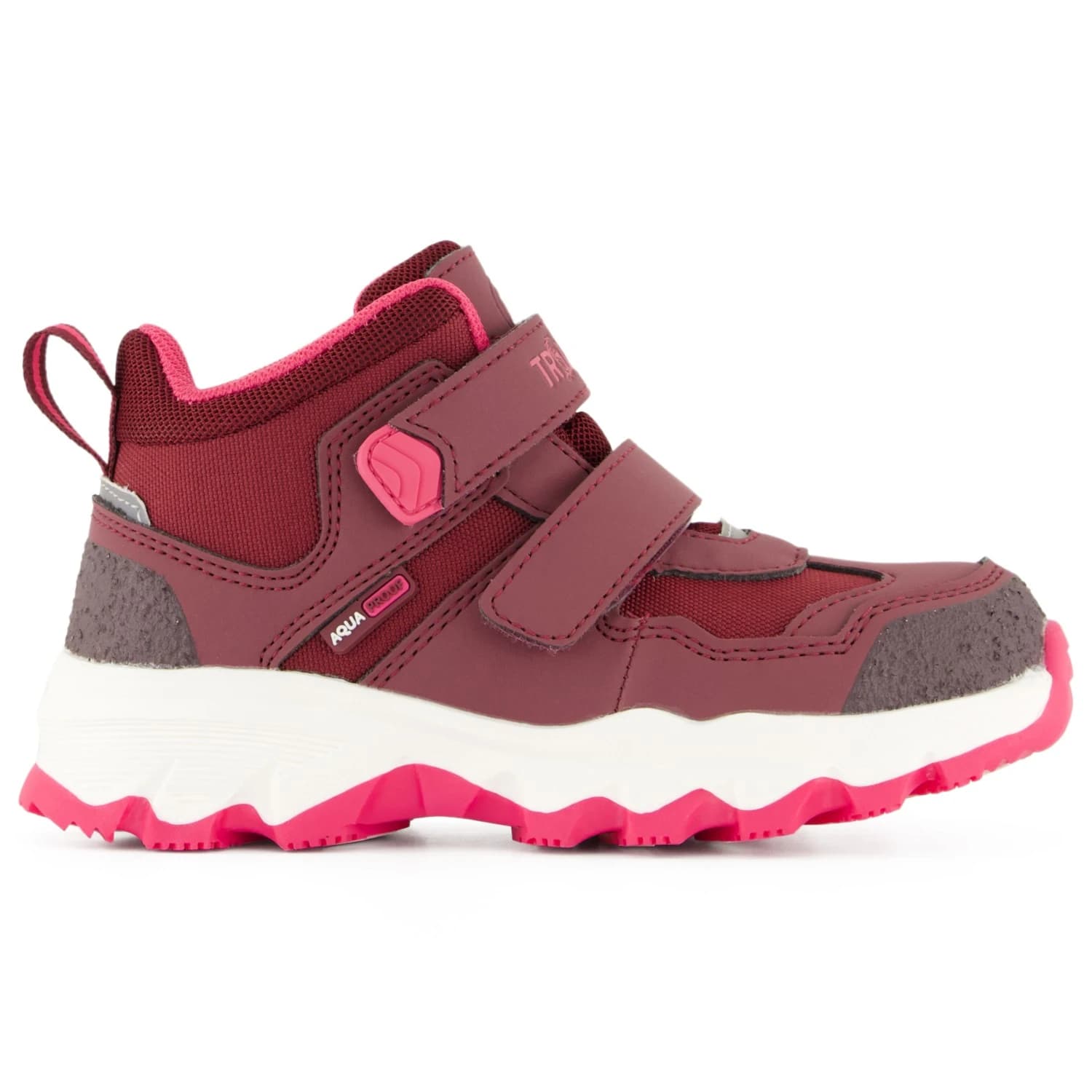Детски туристически обувки Trollkids Kid's Kjerag Hiker Walking boots - Redwood / Light Pink