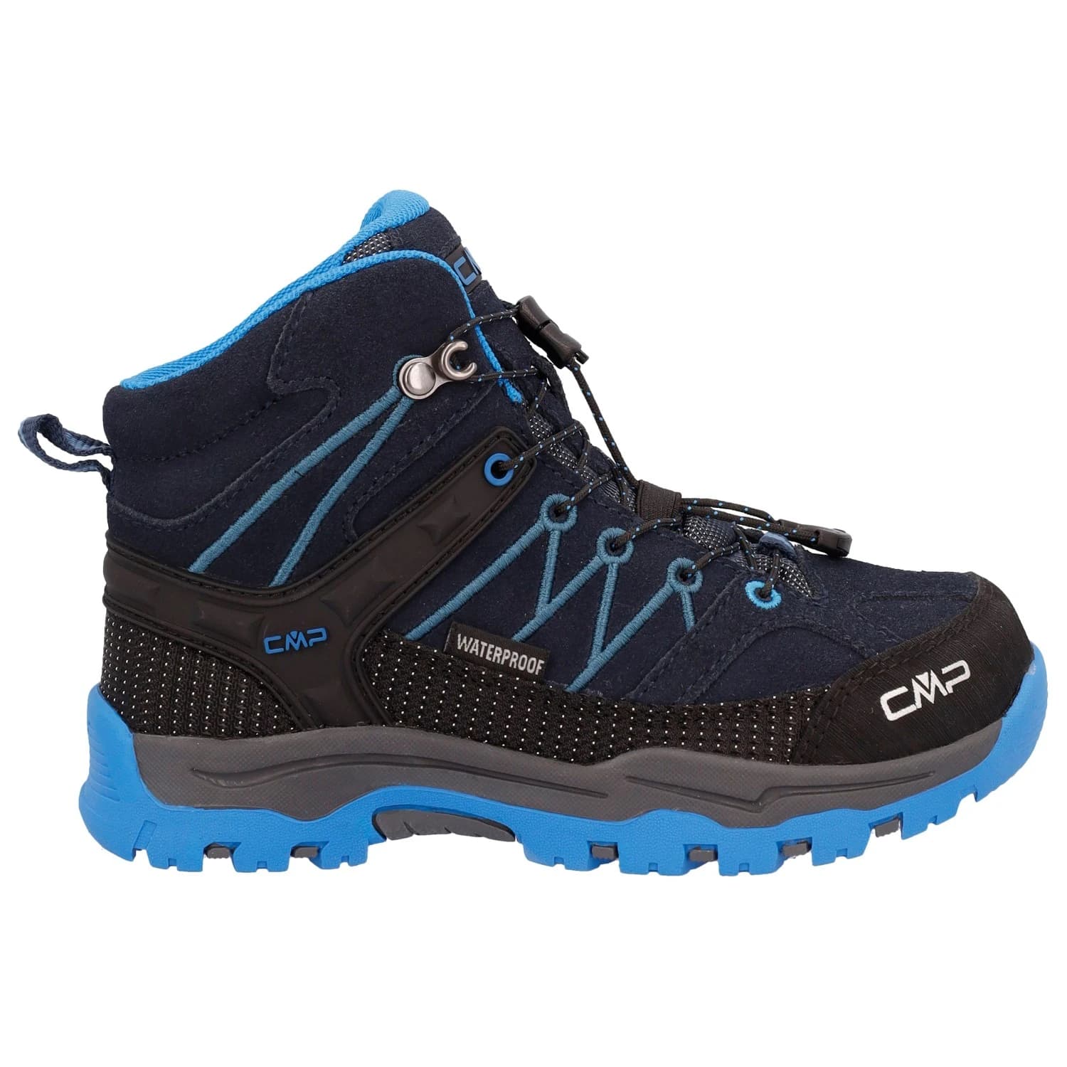 Детски туристически обувки CMP Kid's Rigel Mid Trekking Shoes Waterproof Walking boots - B.Blue / Bluestone / Royal Blue