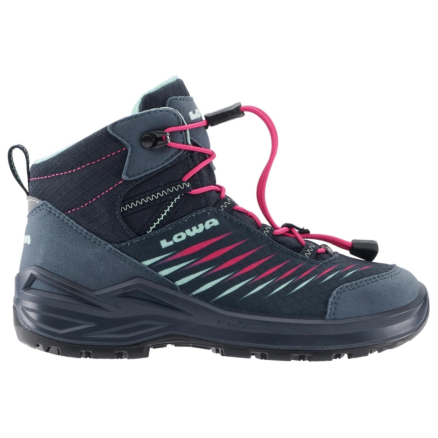 Детски туристически обувки Lowa Kid's Zirrox II GTX Mid Walking boots - Navy / Pink