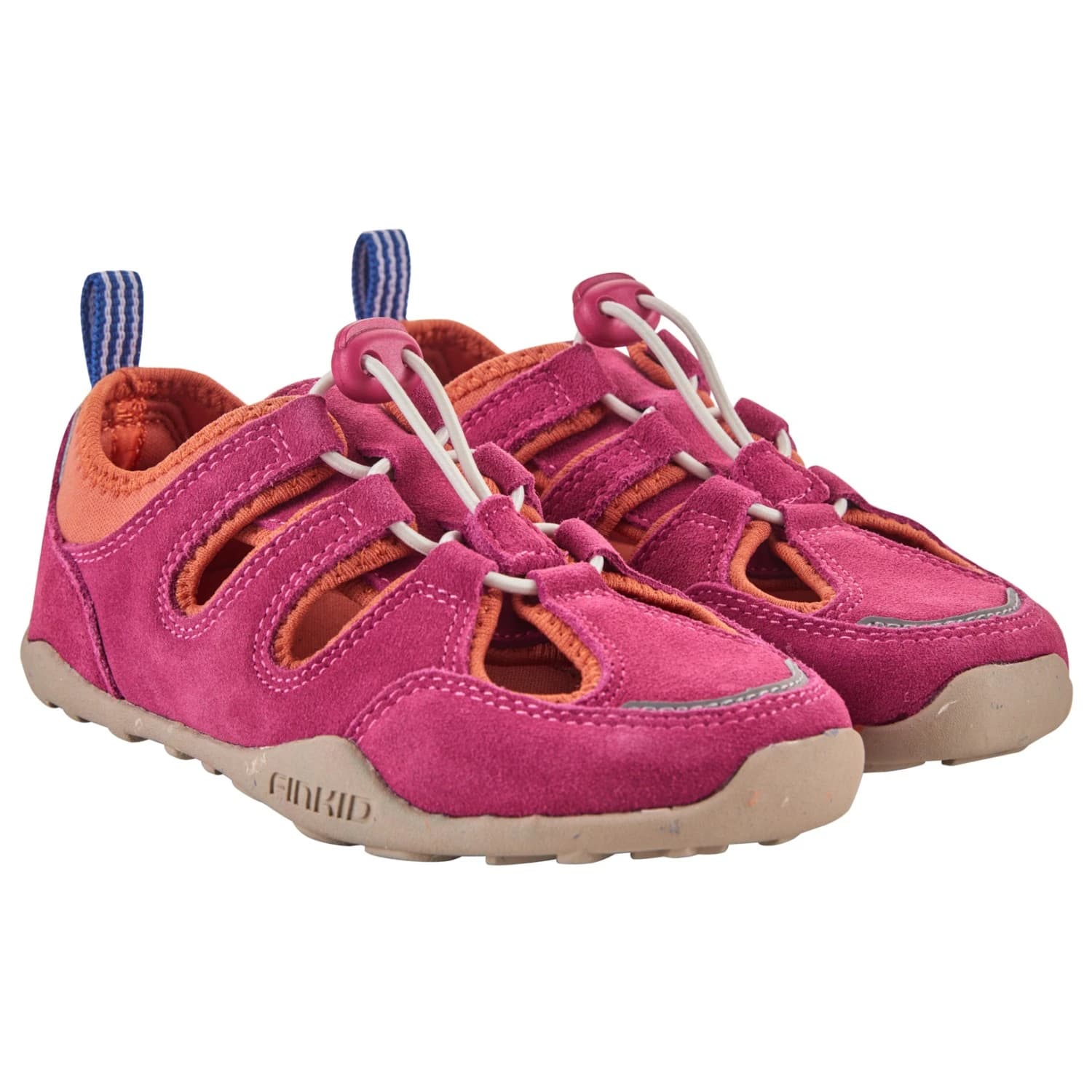 Детски сандали Finkid Kid's Sankari Barefoot shoes - Raspberry / Fox